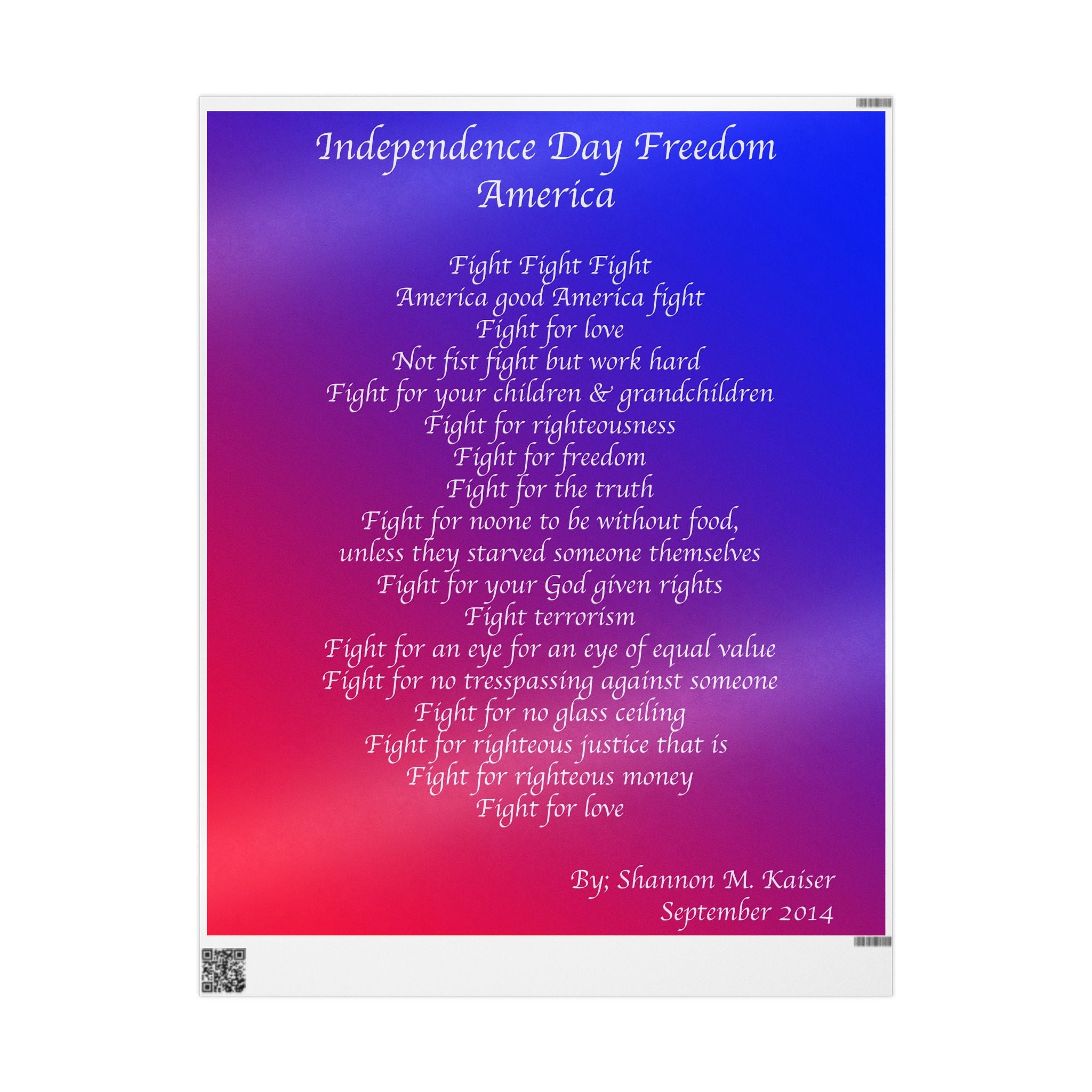 Independence Day Wrapping Paper, Patriotic Gift Wrap, July 4th Decor, American Holiday Supplies, Freedom Celebration