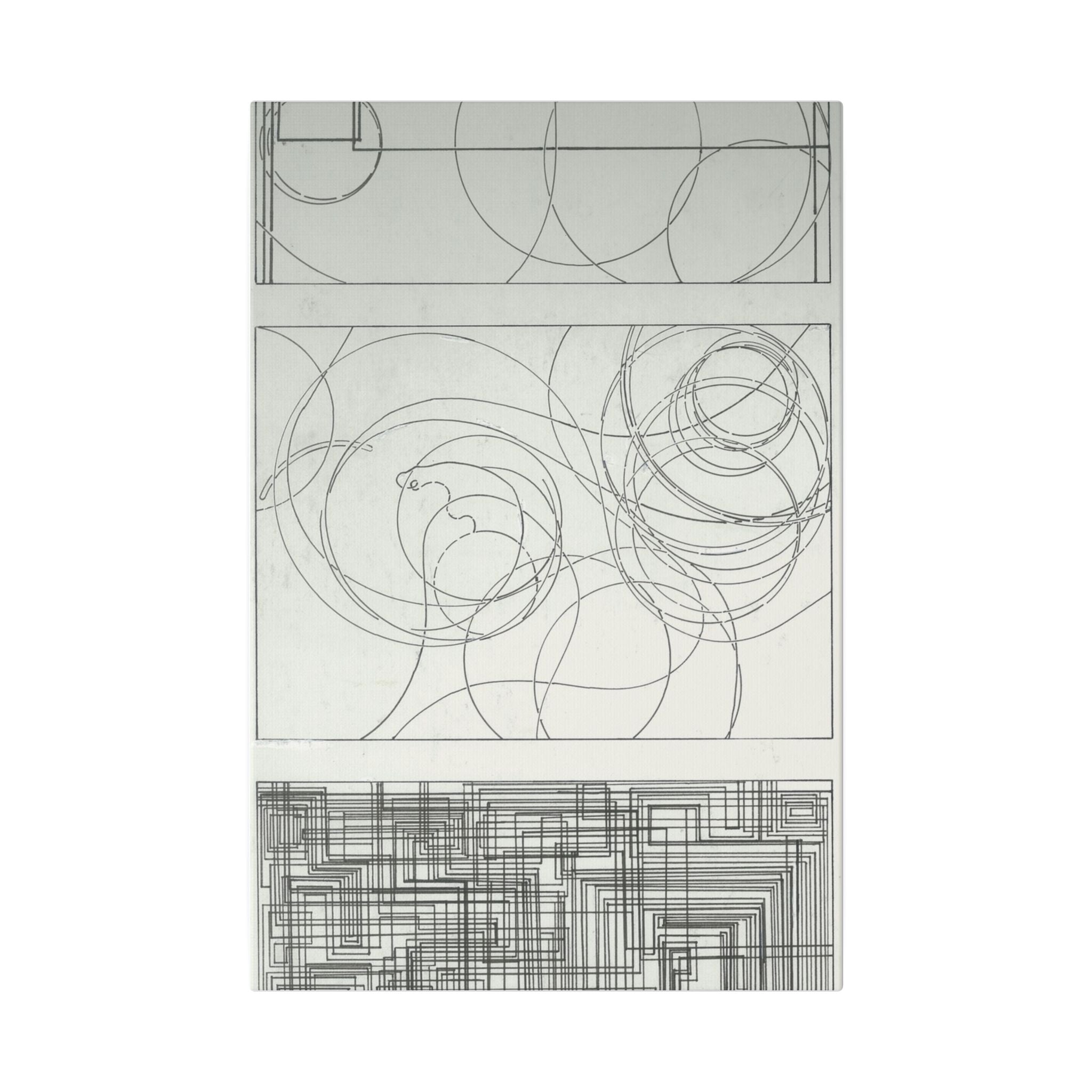 Abstract Line Art Stretched Canvas Wall Decor, Modern Home Art, Minimalist Canvas Print, Geometric Wall Art, Gift for Art Lovers