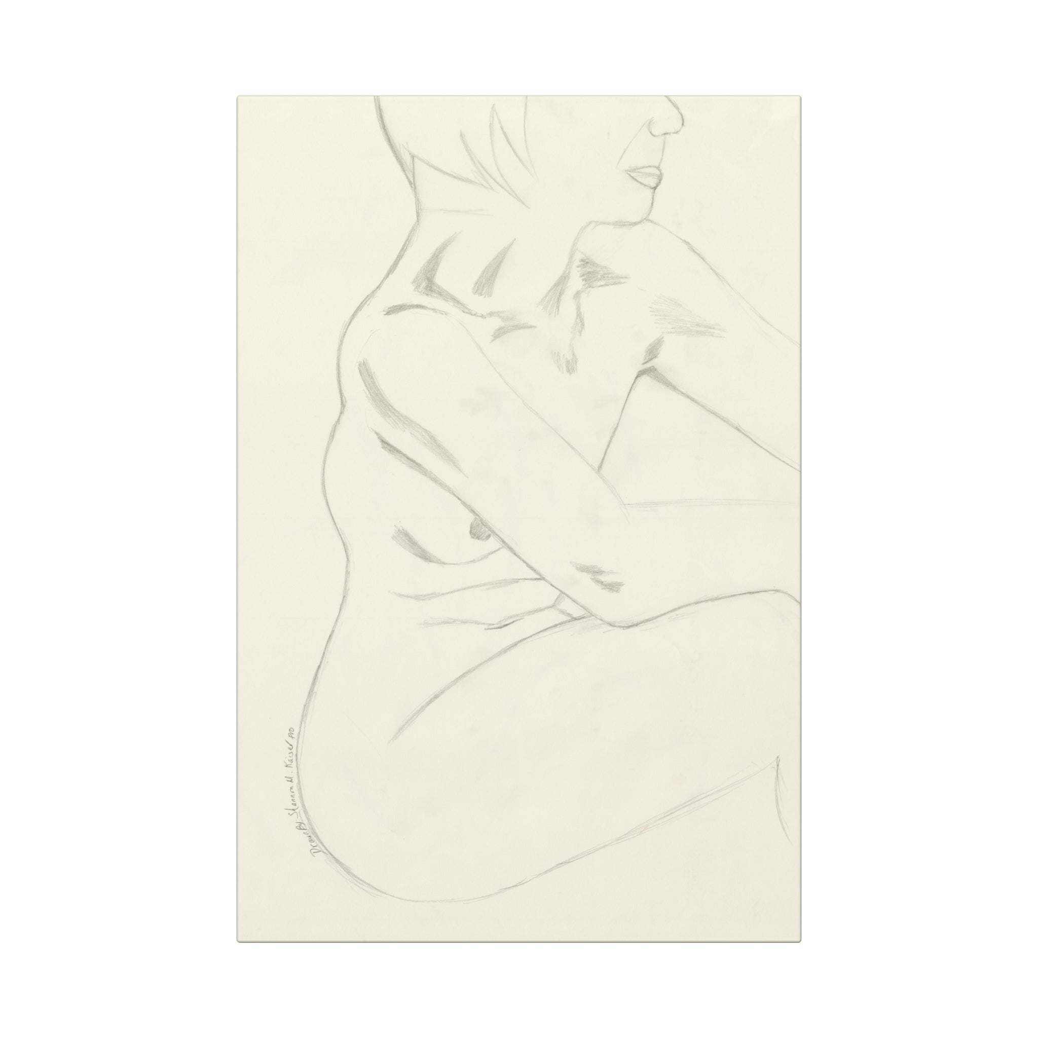 Elegant Nude Canvas Art Wraps - Contemporary Home Decor, Artistic Gift for Art Lovers, Minimalist Design, Wall Art, Living Room Decoration