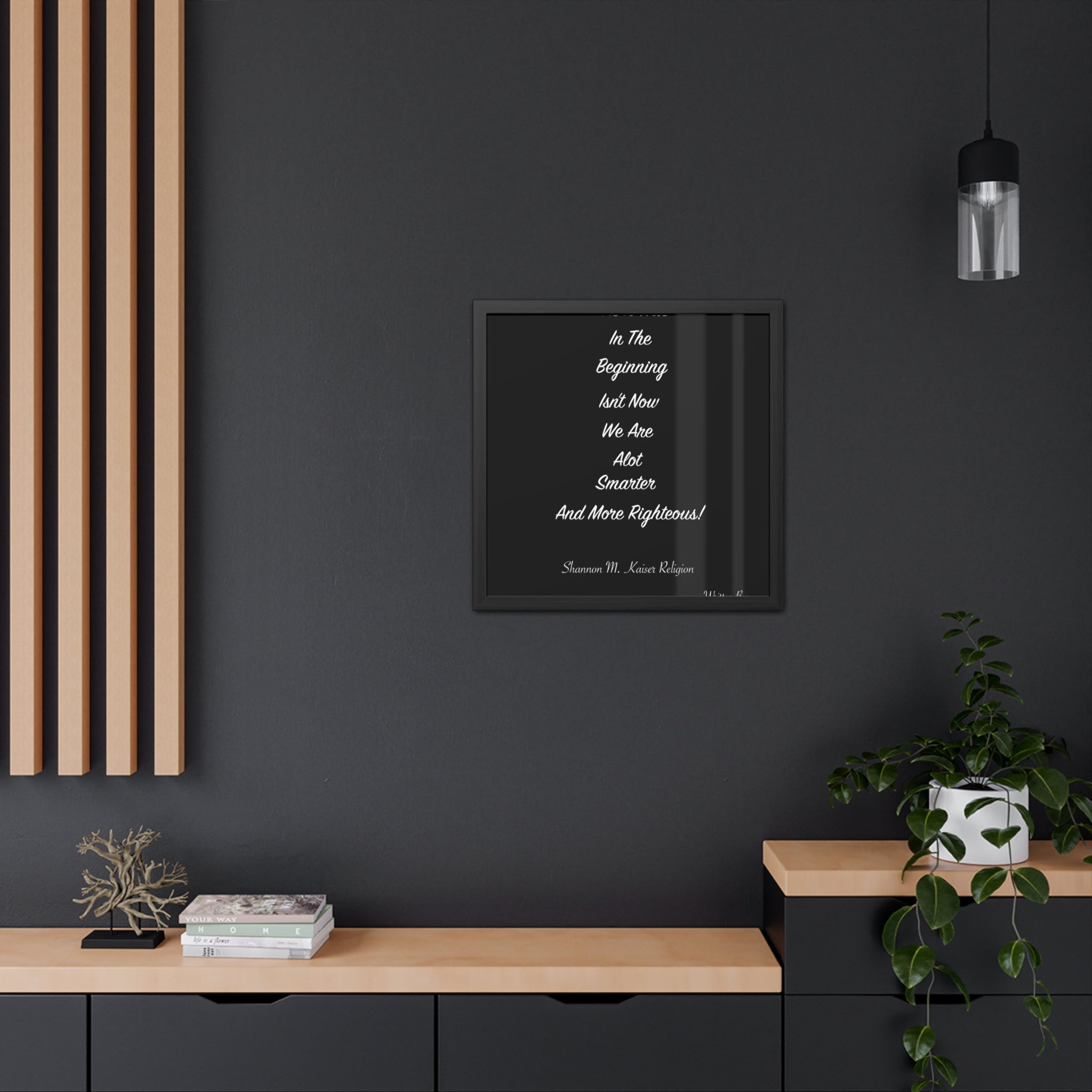 Inspirational Framed Poster - Motivational Wall Art, Black and White Home Decor, Gift for Teacher, Office Inspiration, [...]