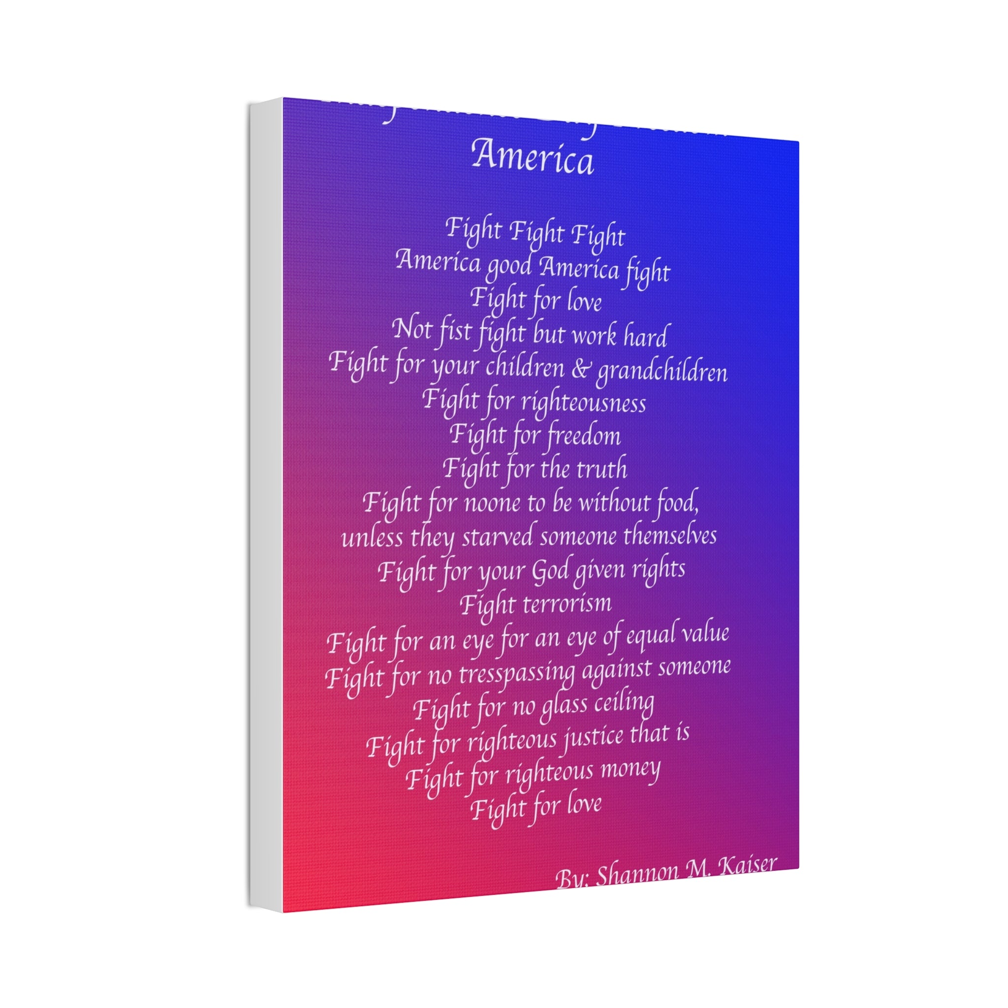 Independence Day Freedom Canvas Art, Patriotic Home Decor, 4th of July Wall Art, Inspirational Quote Print, Gift for Freedom Lovers