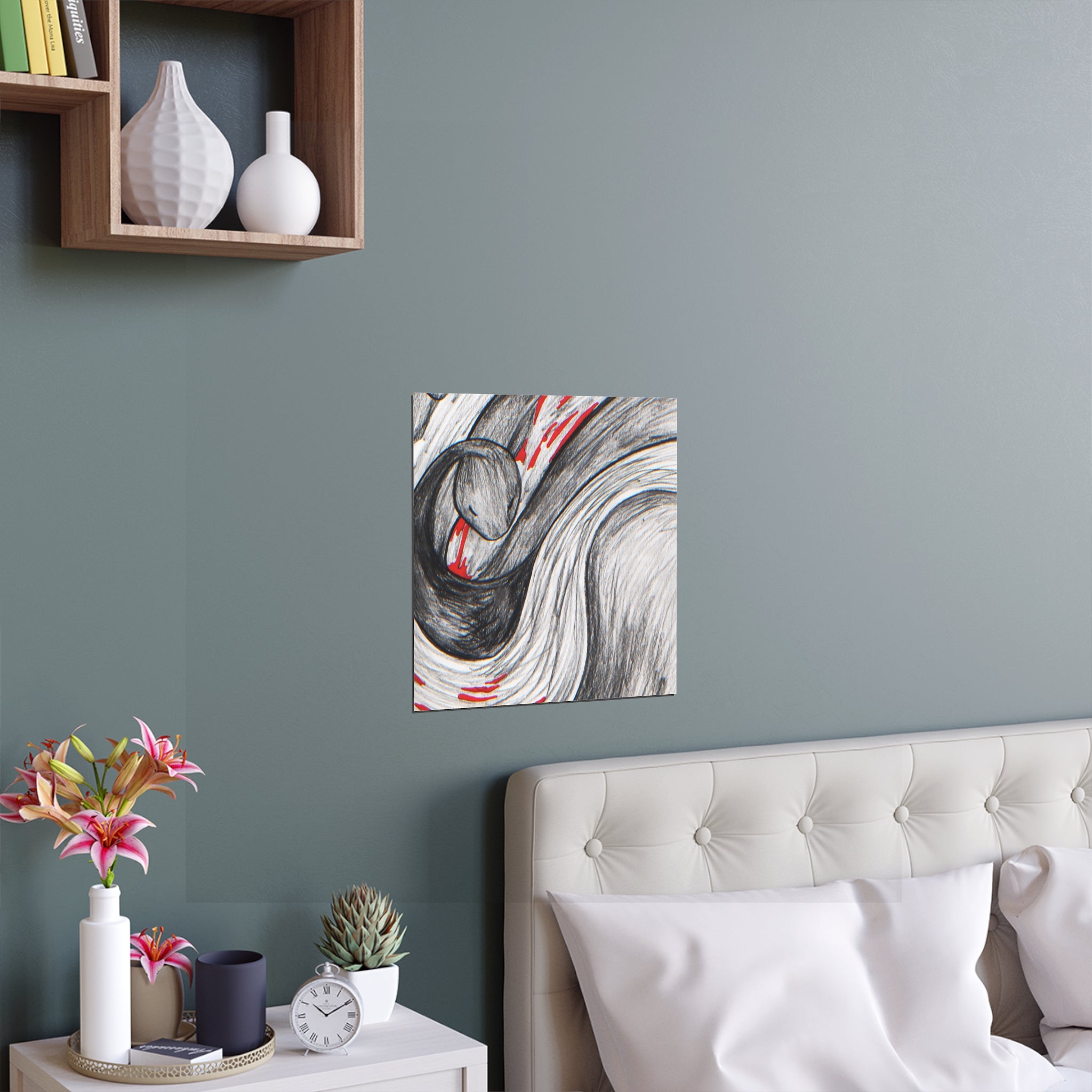 Stylish Silk Wall Poster, Elegant Art Decor, Indoor and Outdoor Wall Art, Unique Gift for Home, Modern Aesthetic Print