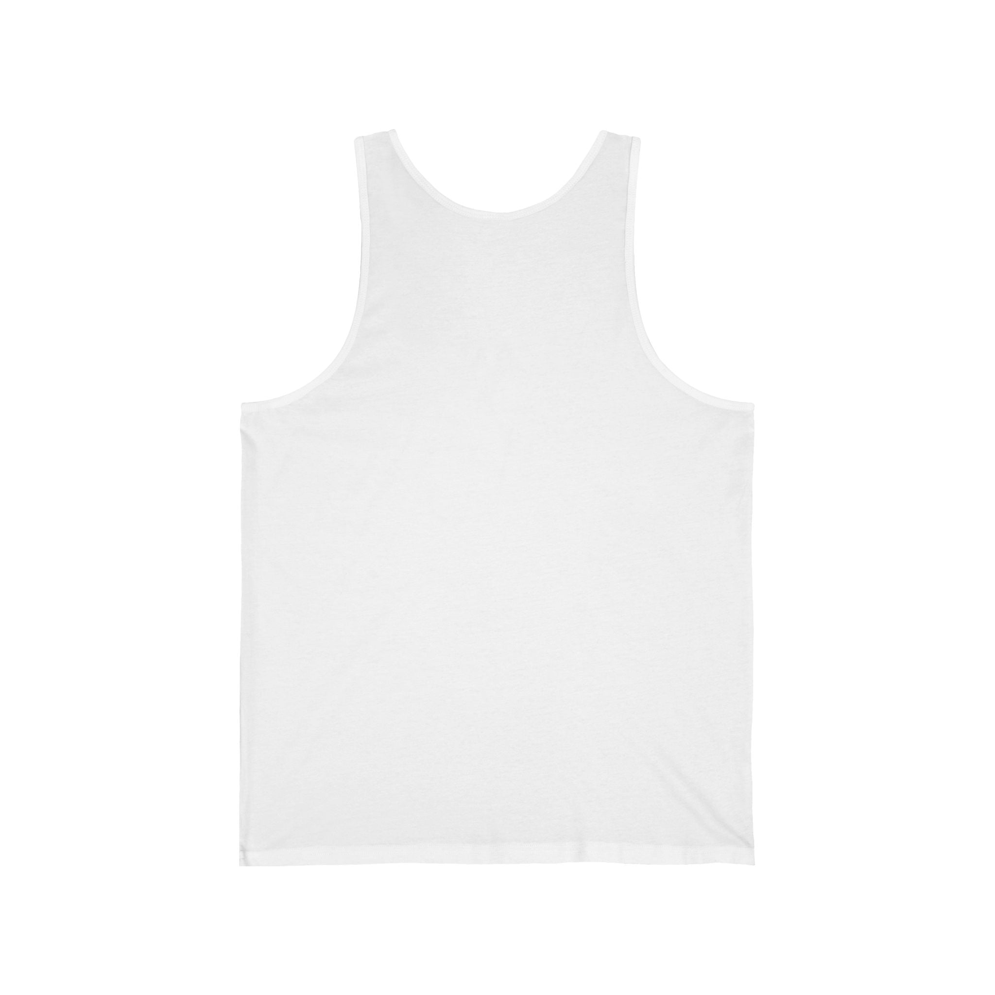 Artistic Unisex Jersey Tank Top, Casual Graphic Tee, Summer Layering Essential, Unique Gift for Art Lovers, Graphic Sleeveless Shirt