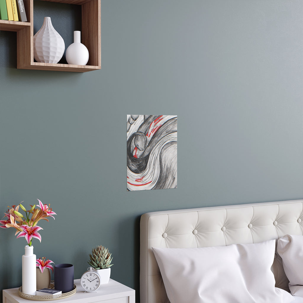 Stylish Silk Wall Poster, Elegant Art Decor, Indoor and Outdoor Wall Art, Unique Gift for Home, Modern Aesthetic Print