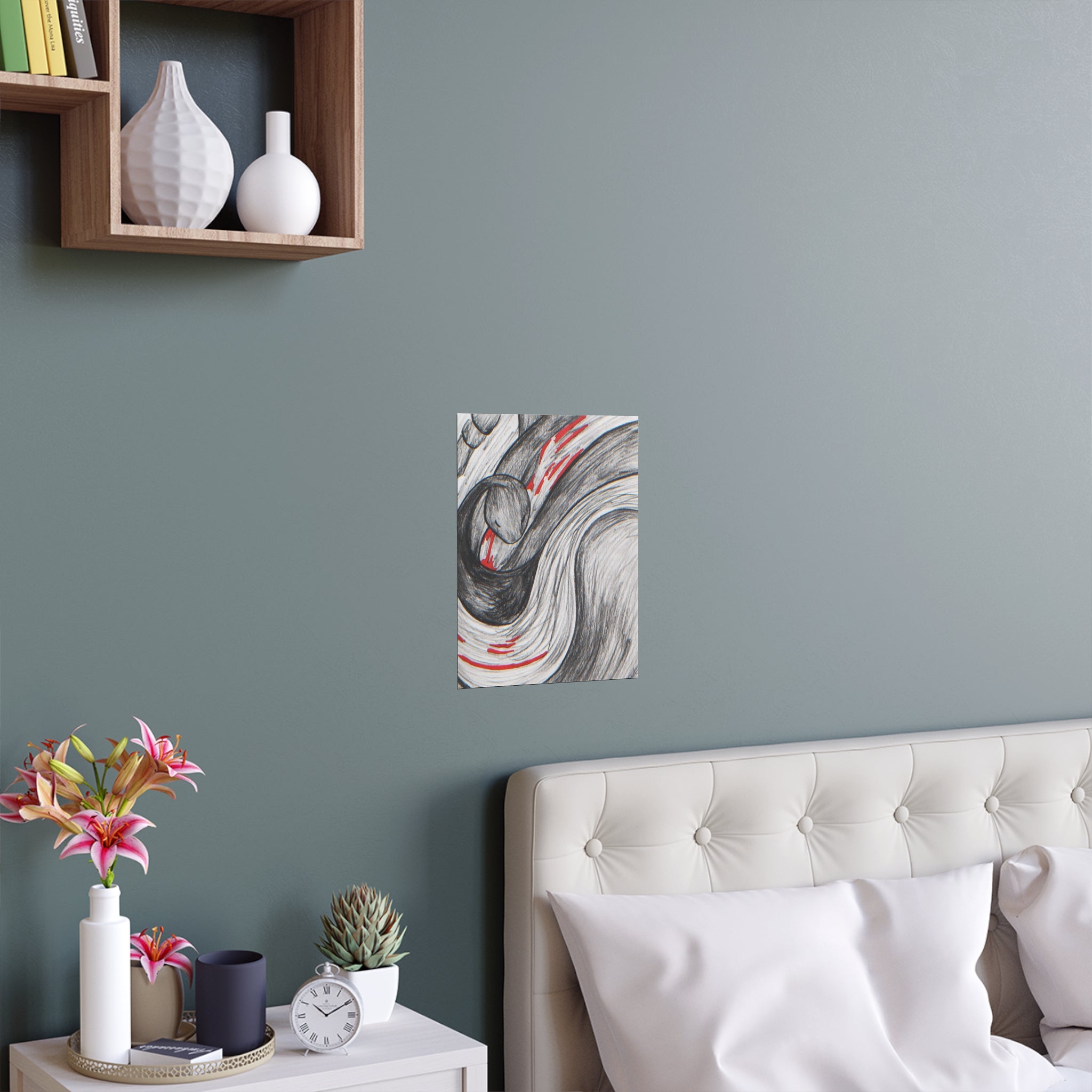 Stylish Silk Wall Poster, Elegant Art Decor, Indoor and Outdoor Wall Art, Unique Gift for Home, Modern Aesthetic Print