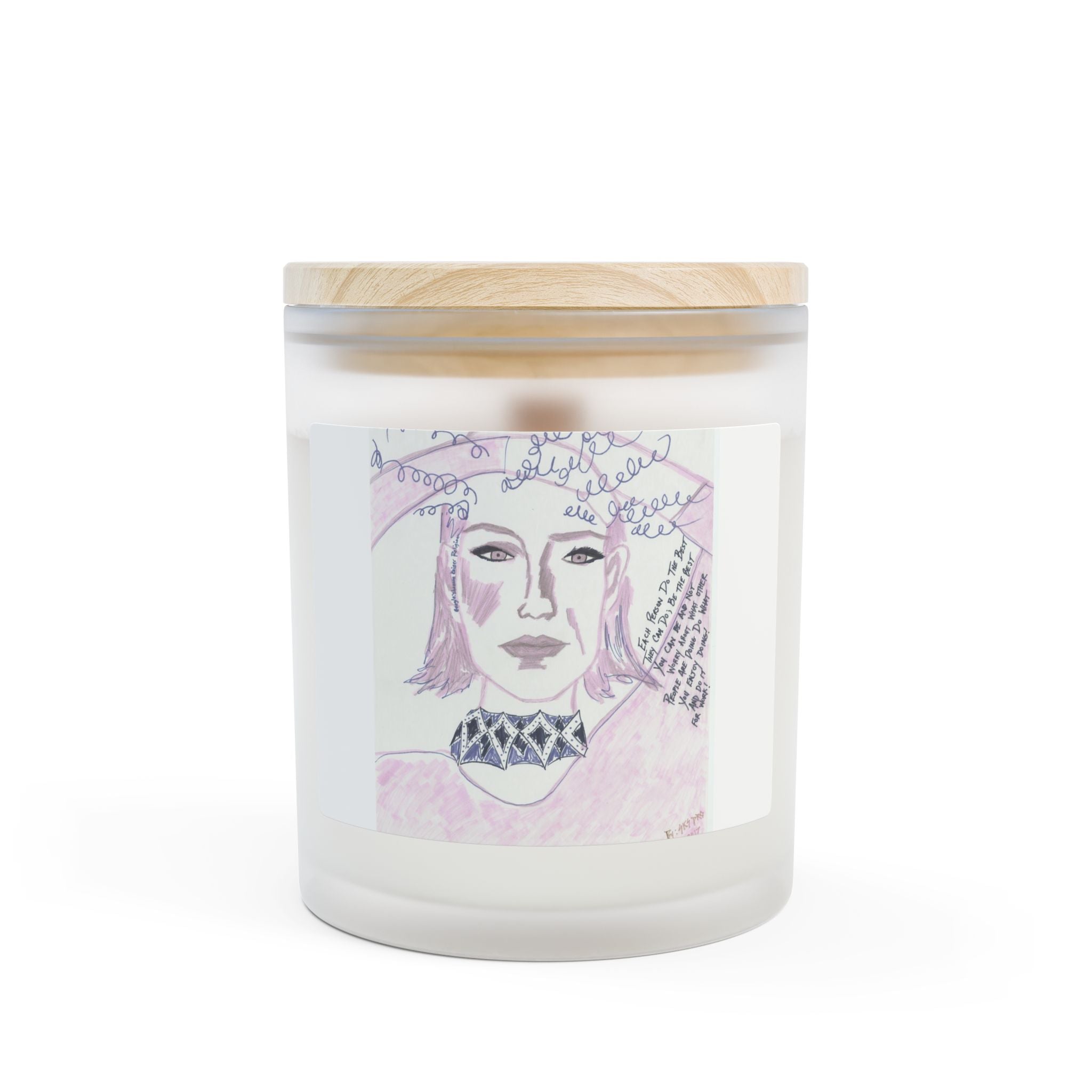 Artistic Frosted Glass Candle with Unique Design, Handcrafted Candle Gift, Home Decor, Relaxing Atmosphere, Personalized Candle