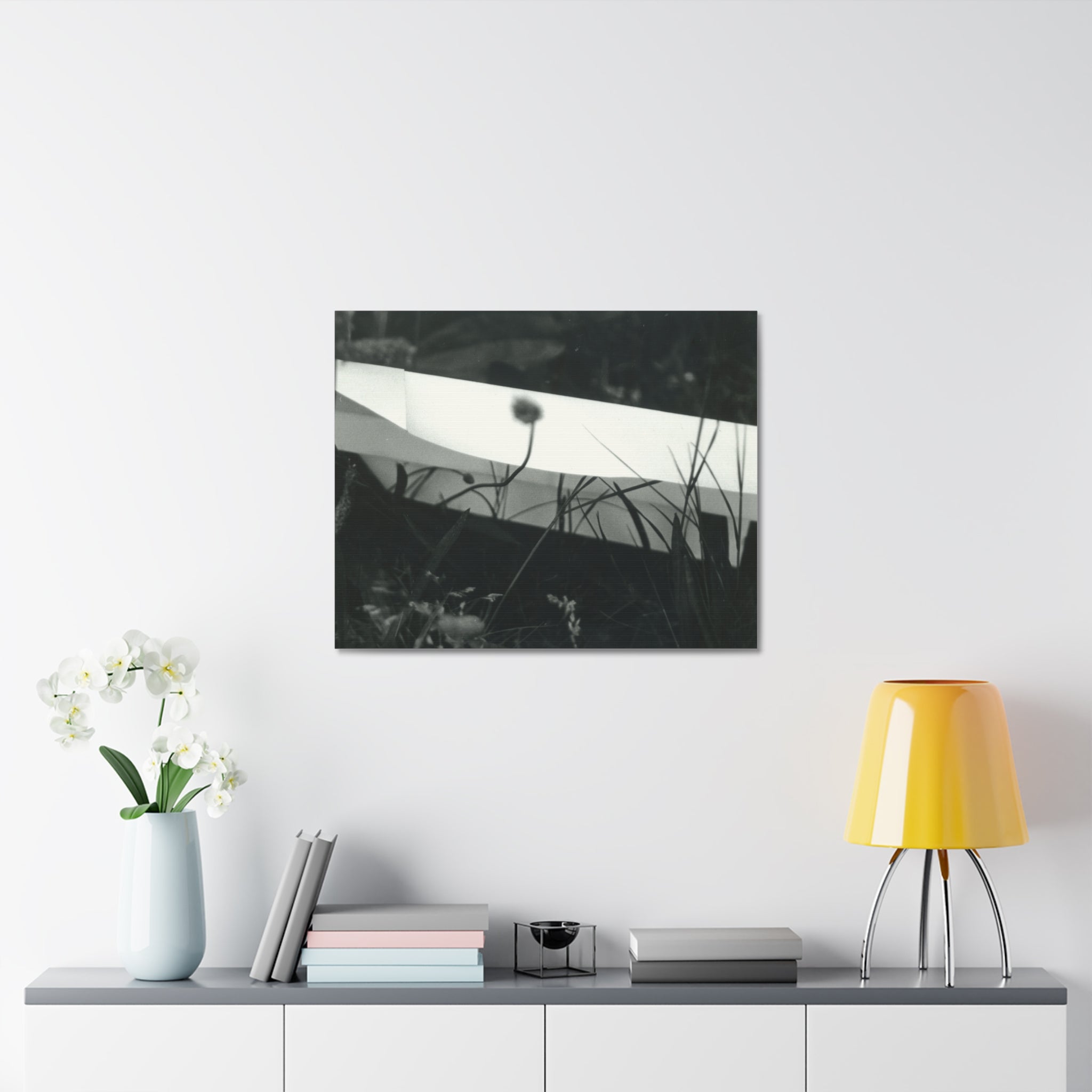 Black and White Abstract Canvas Art, Minimalist Wall Decor, Modern Home Art, Gift for Art Lovers, Stylish Office Decoration