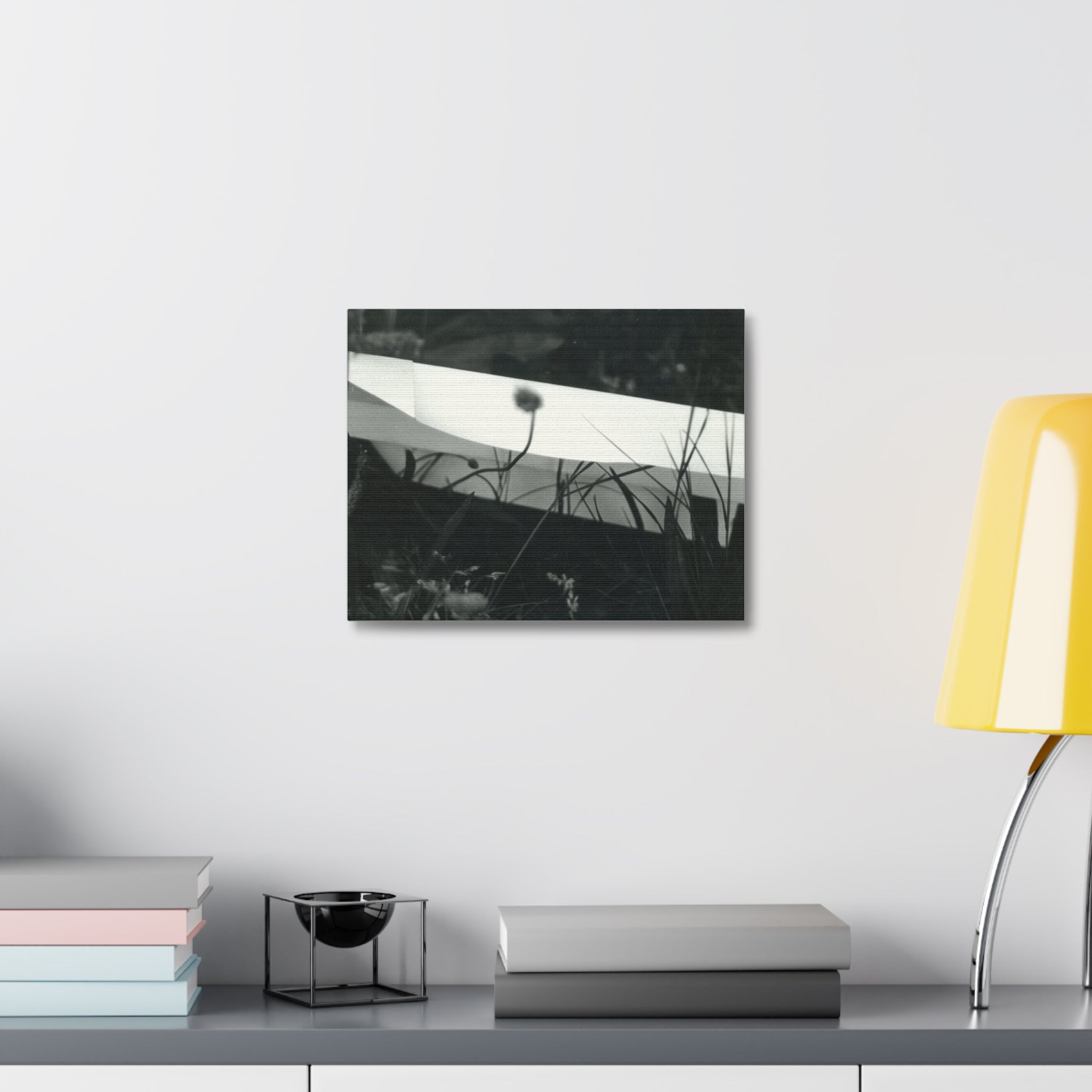 Black and White Abstract Canvas Art, Minimalist Wall Decor, Modern Home Art, Gift for Art Lovers, Stylish Office Decoration