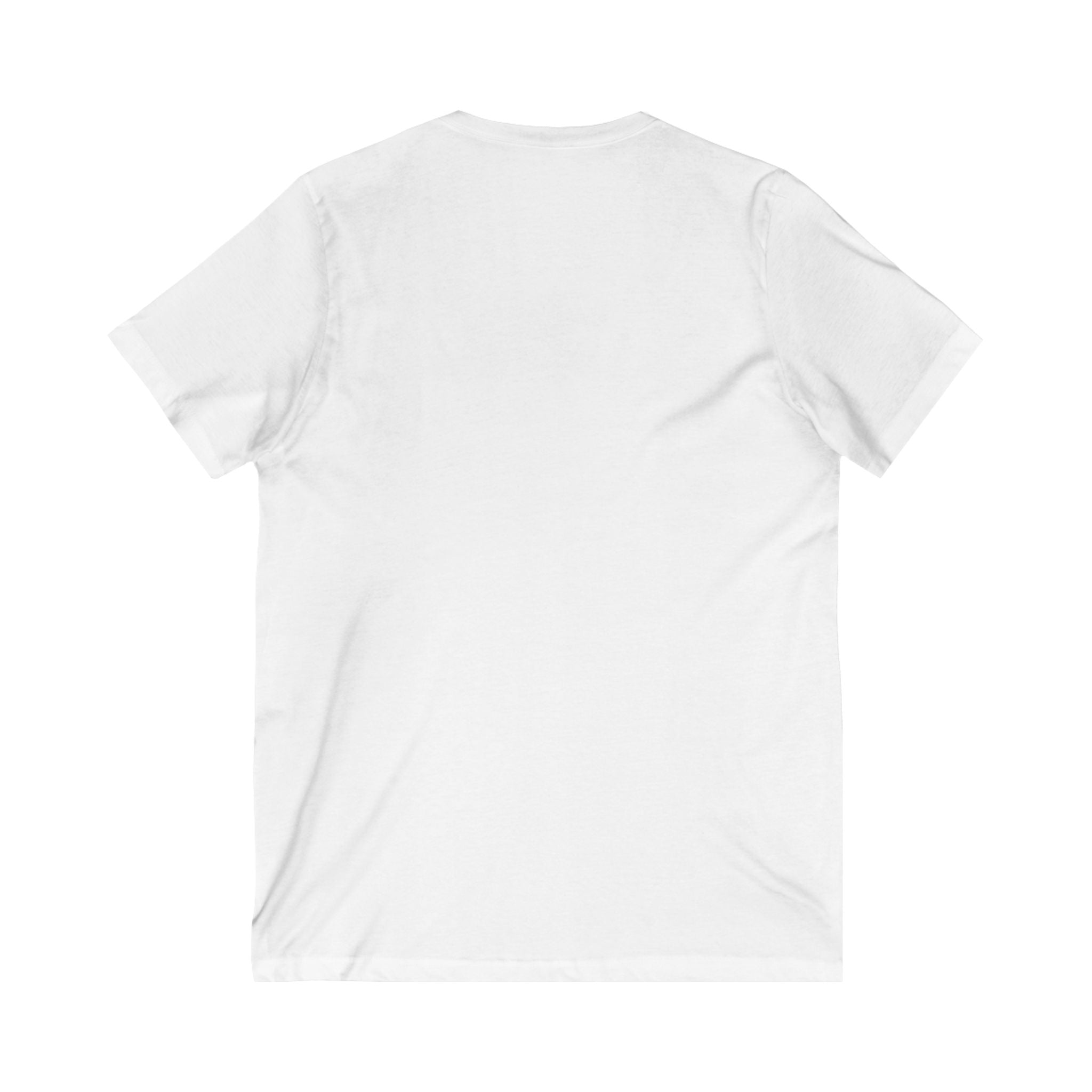 Artistic V-Neck Tee, Unisex Graphic Shirt, Casual Streetwear, Gift for Art Lovers, Modern Art Tee,  That says: You Can Always Take Back Words But You Can't Take Back Actions