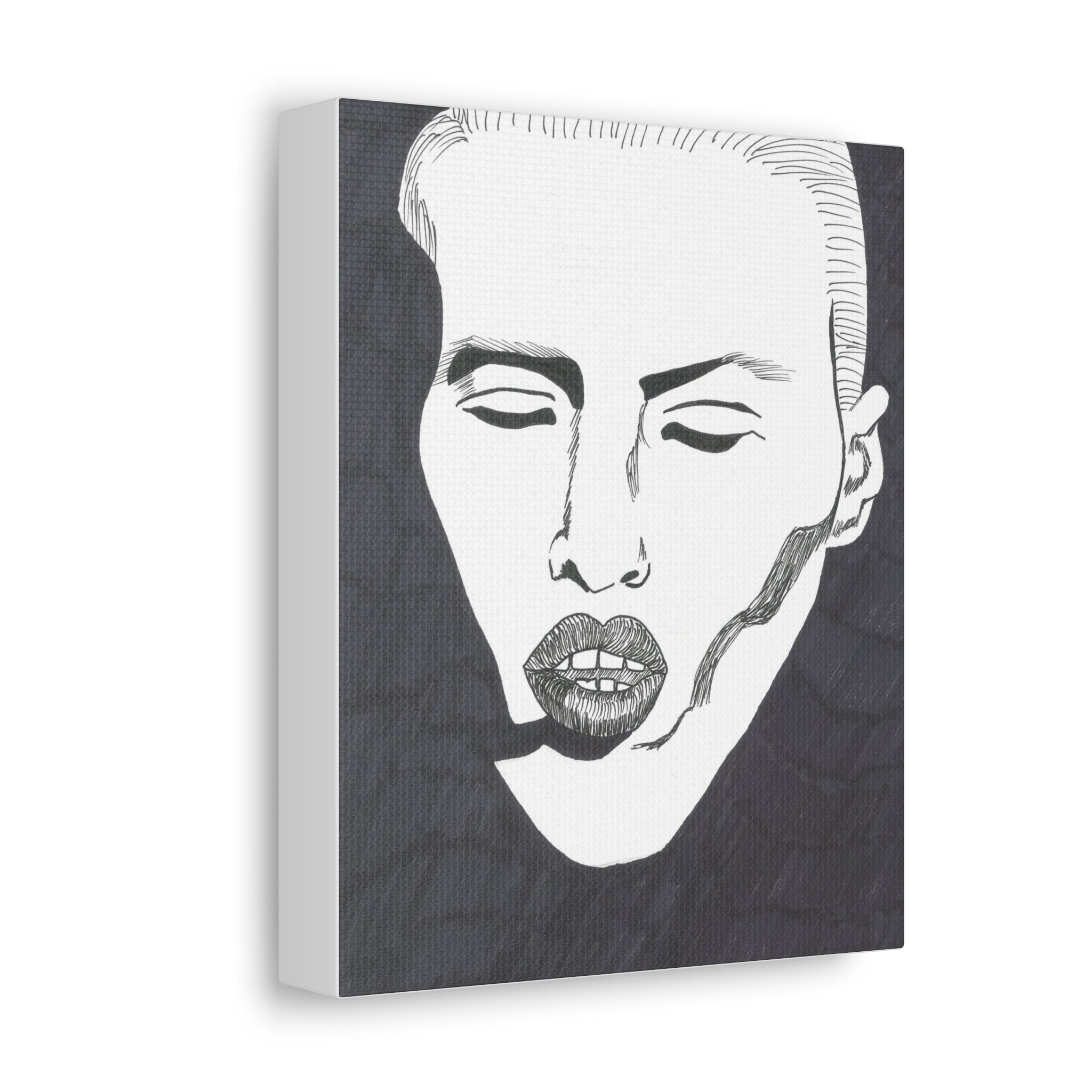 Artistic Stretched Canvas Wall Decor, Minimalist Face Art, Modern Home Decor, Unique Gift for Art Lovers, Contemporary Wall Art, [...]