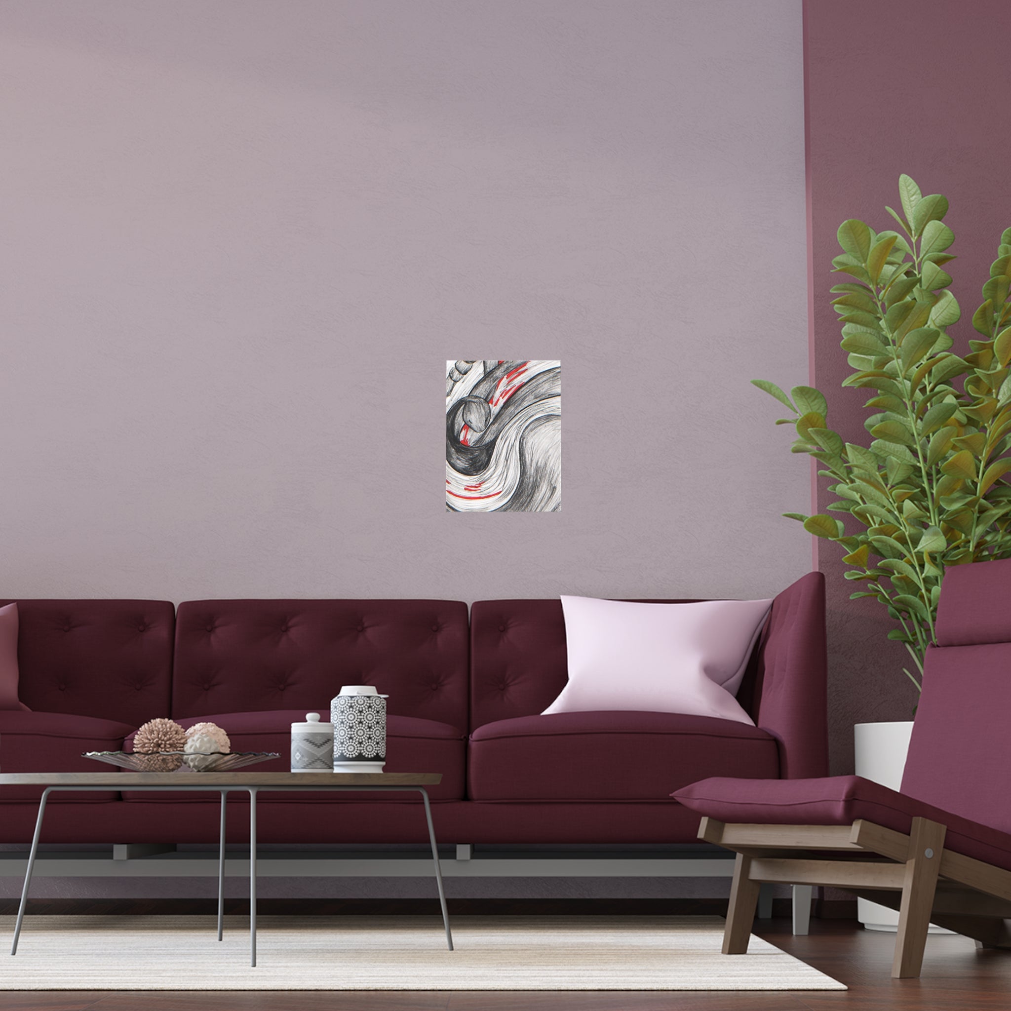 Stylish Silk Wall Poster, Elegant Art Decor, Indoor and Outdoor Wall Art, Unique Gift for Home, Modern Aesthetic Print