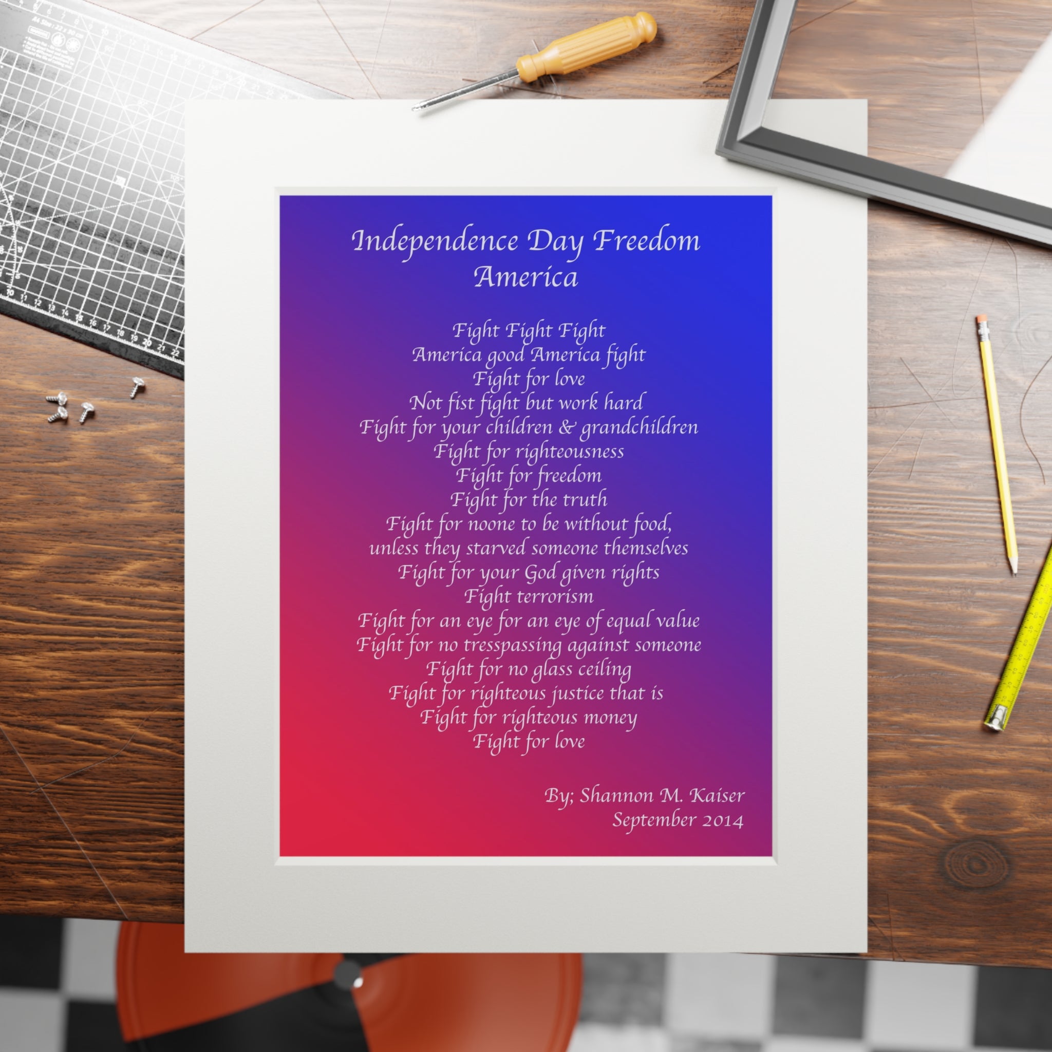 Empowering Fine Art Print, Paper Frame, Inspirational Home Decor, Motivational Wall Art, Quotes for Hope, Perfect Gift