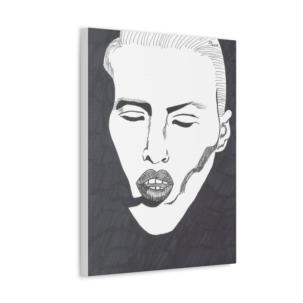 Artistic Stretched Canvas Wall Decor, Minimalist Face Art, Modern Home Decor, Unique Gift for Art Lovers, Contemporary Wall Art, [...]
