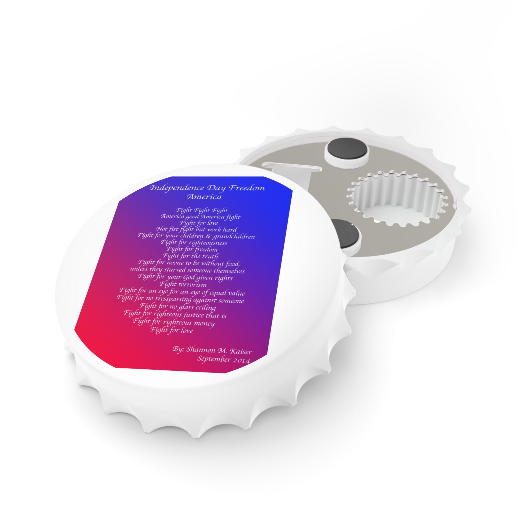 Patriotic Bottle Opener - Independence Day Gift, BBQ Essential, Beer Lover Tool, Fourth of July Decor, Unique Party Favor