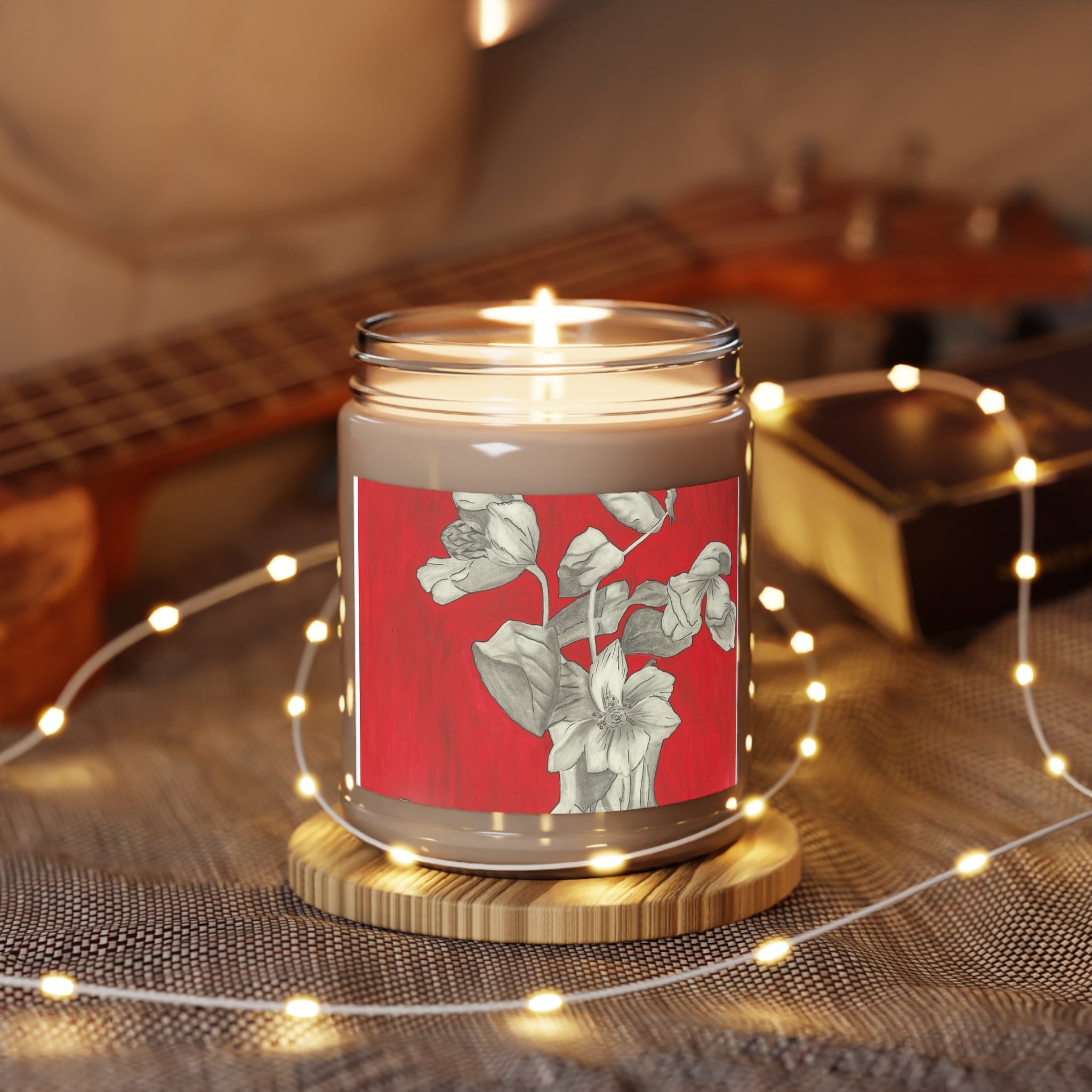 Elegant Floral Scented Candle, Aromatherapy Gift, Home Decor, Relaxation Candle, Self-Care, Mother’s Day Gift