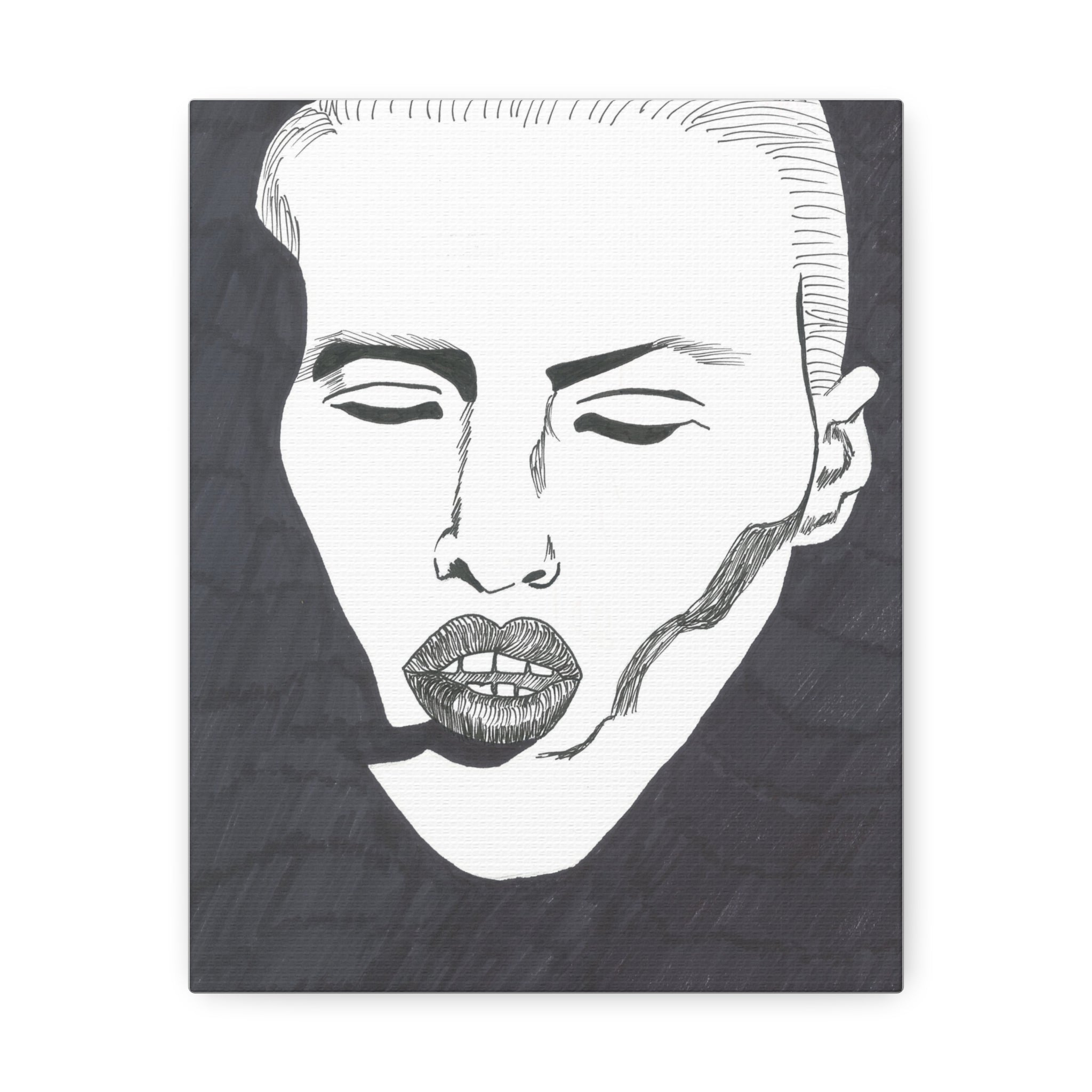 Artistic Stretched Canvas Wall Decor, Minimalist Face Art, Modern Home Decor, Unique Gift for Art Lovers, Contemporary Wall Art, [...]