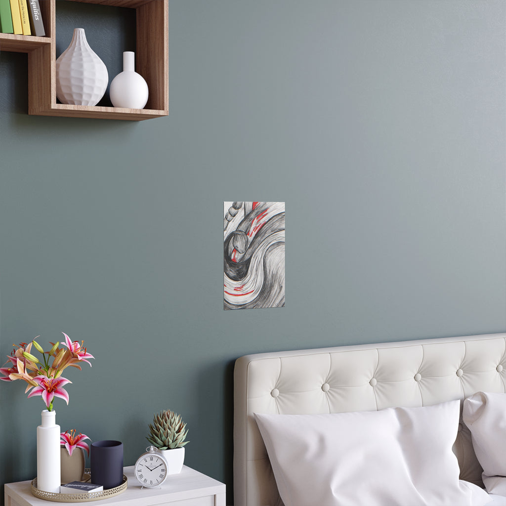 Stylish Silk Wall Poster, Elegant Art Decor, Indoor and Outdoor Wall Art, Unique Gift for Home, Modern Aesthetic Print