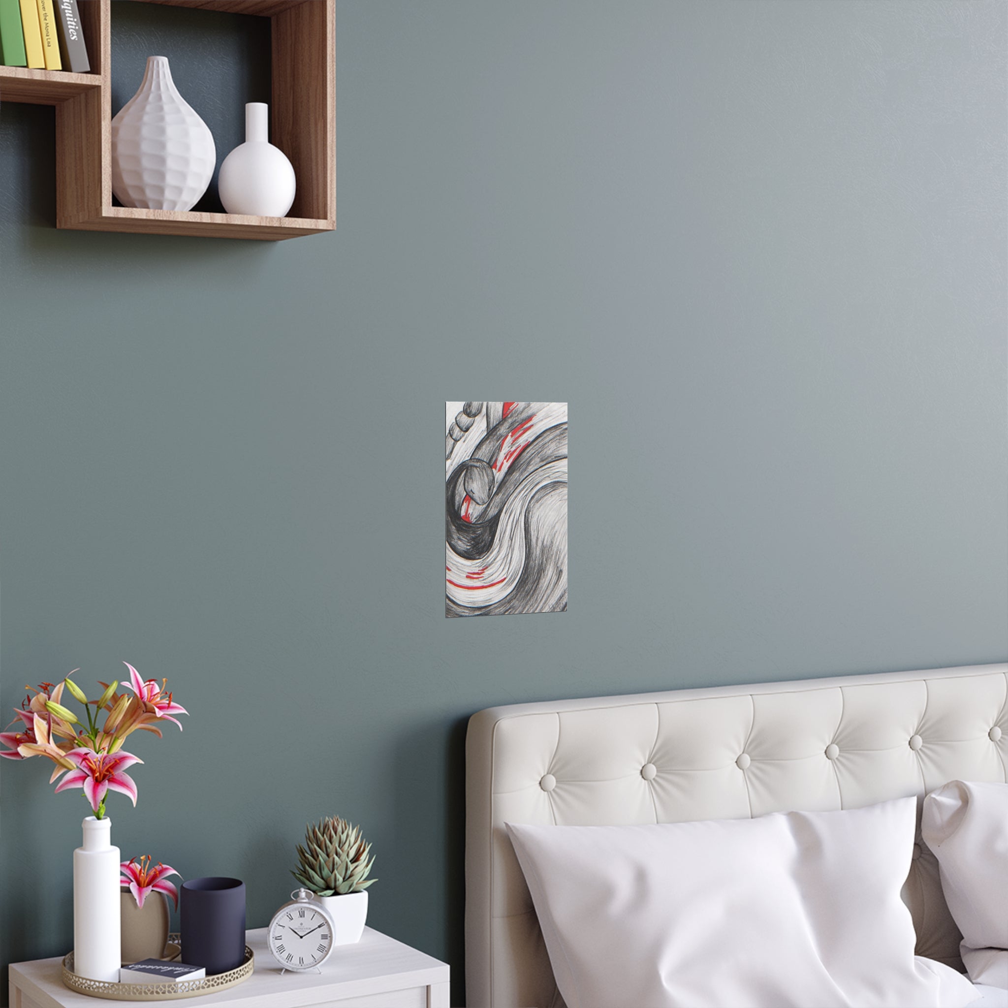 Stylish Silk Wall Poster, Elegant Art Decor, Indoor and Outdoor Wall Art, Unique Gift for Home, Modern Aesthetic Print