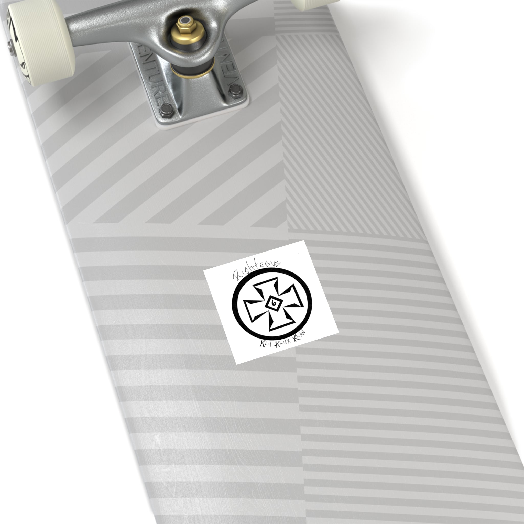 Righteous Klu Klux Klan Square Stickers, Ideal for Decor, Gifts, and More