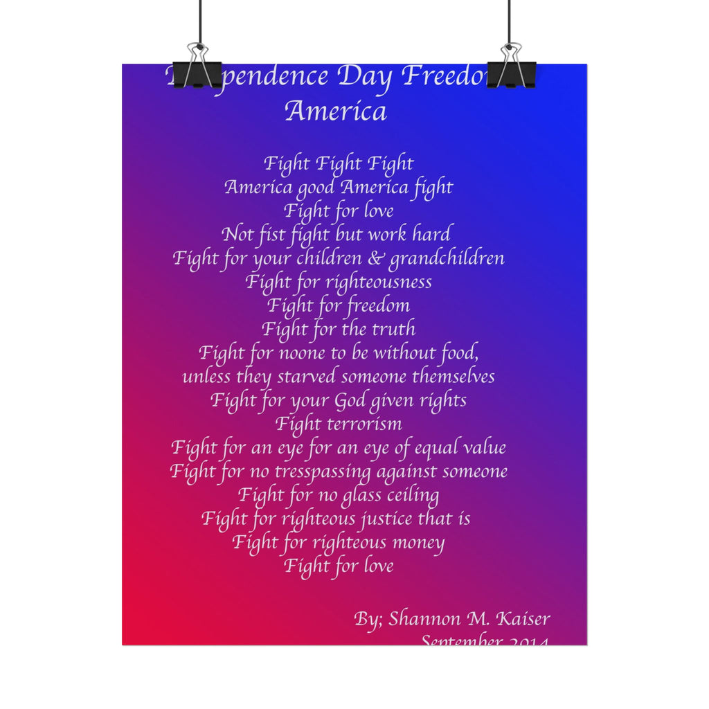 Patriotic Freedom Poster, Independence Day Decor, Inspirational Wall Art, Americana Home Decor, Motivational Gift for National Holidays
