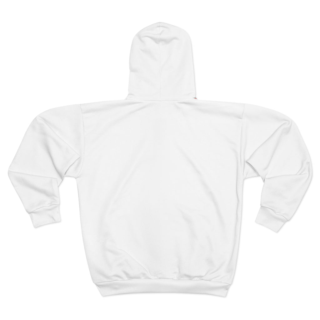 Artistic Unisex Zip Hoodie, Cozy Zip Up, Unique Gift for Her, Fashion Statement, Winter Wardrobe Essential