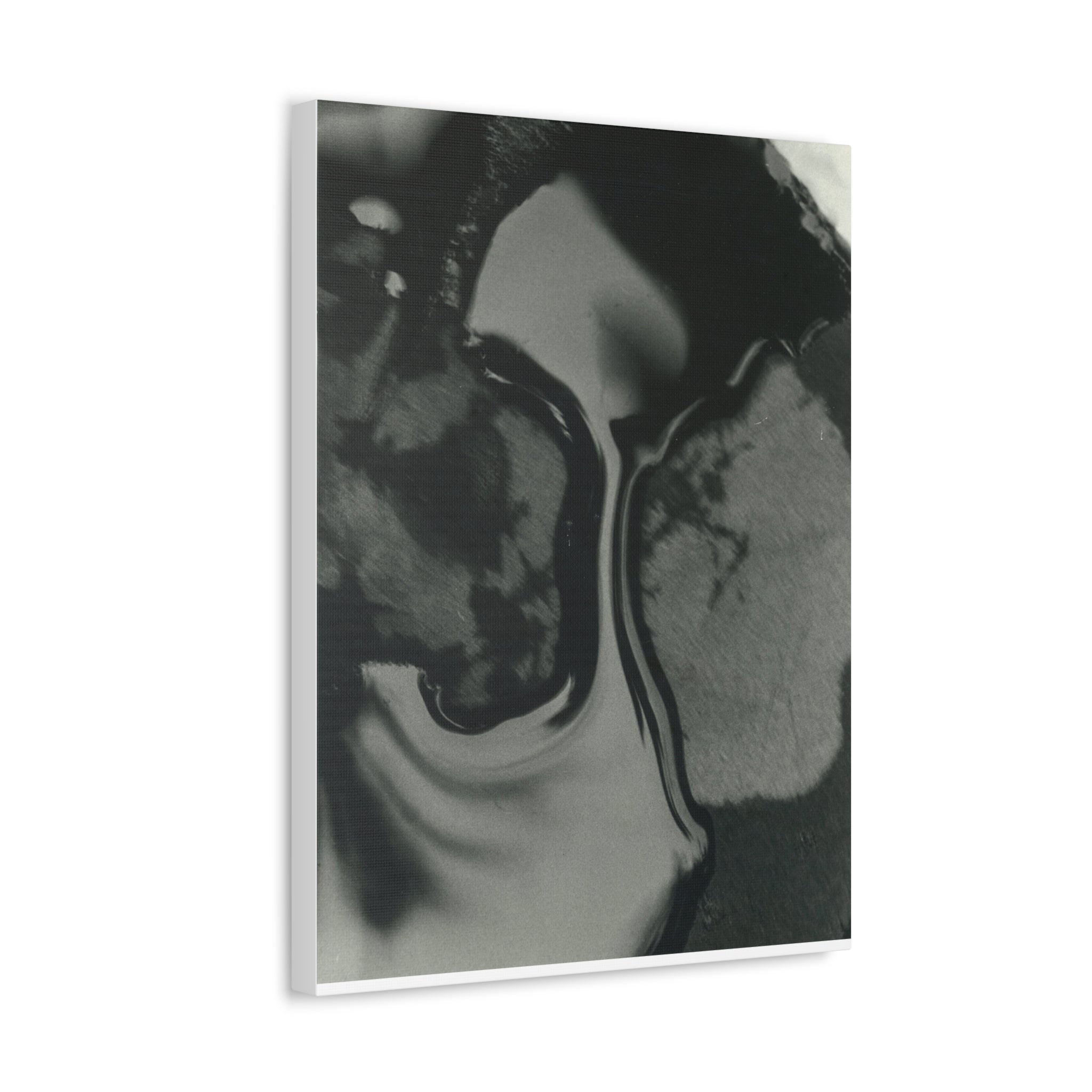 Abstract Black and White Stretched Canvas Art | Modern Home Decor, Office Wall Art, Minimalist Print, Gift for Art Lovers