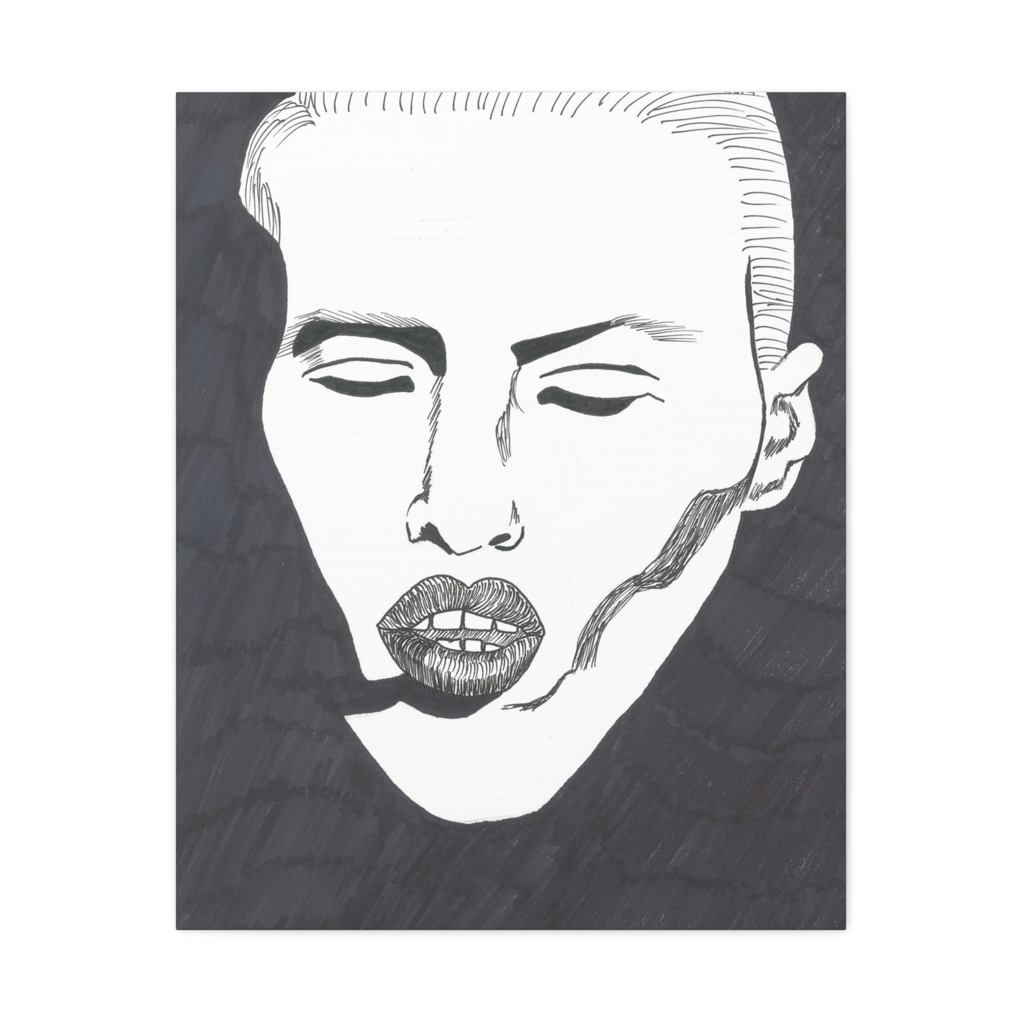 Artistic Stretched Canvas Wall Decor, Minimalist Face Art, Modern Home Decor, Unique Gift for Art Lovers, Contemporary Wall Art, [...]