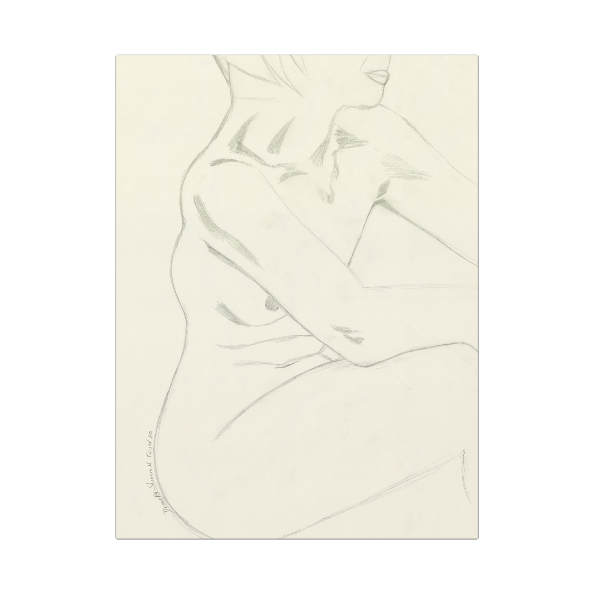 Elegant Nude Canvas Art Wraps - Contemporary Home Decor, Artistic Gift for Art Lovers, Minimalist Design, Wall Art, Living Room Decoration
