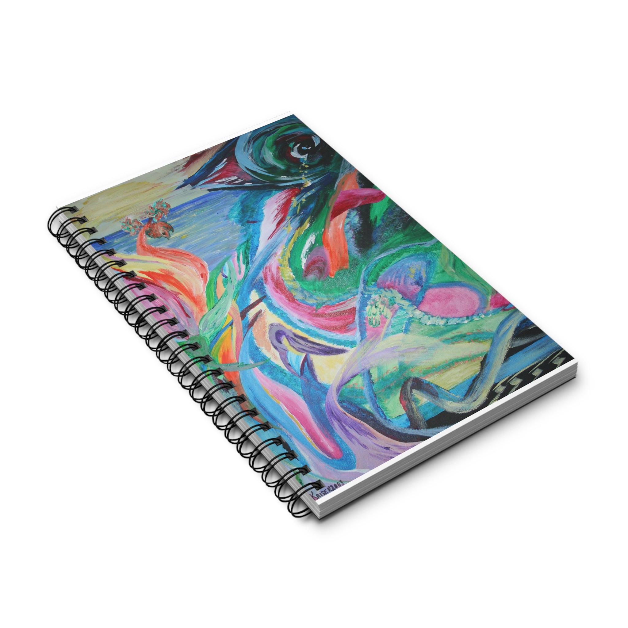 Vibrant Art Spiral Journal - Colorful, Creative Notepad for Writers, Gift for Artists, Studio Sketchbook, Eco-friendly Journal, [...]