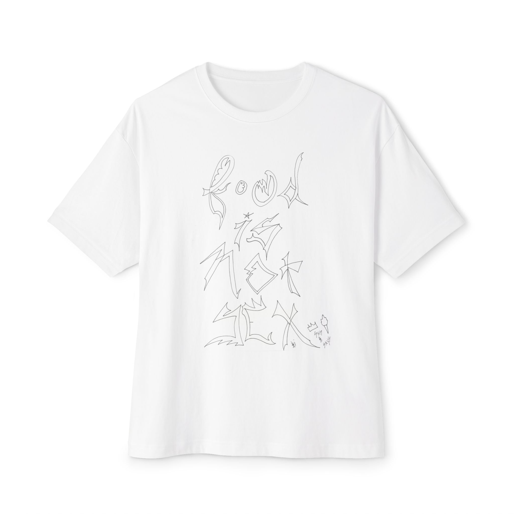 Unisex Oversized Graphic Tee with Artistic Design, Relaxed Fit Shirt for Casual Wear, Perfect for Gifts, Streetwear Essential, Summer Style