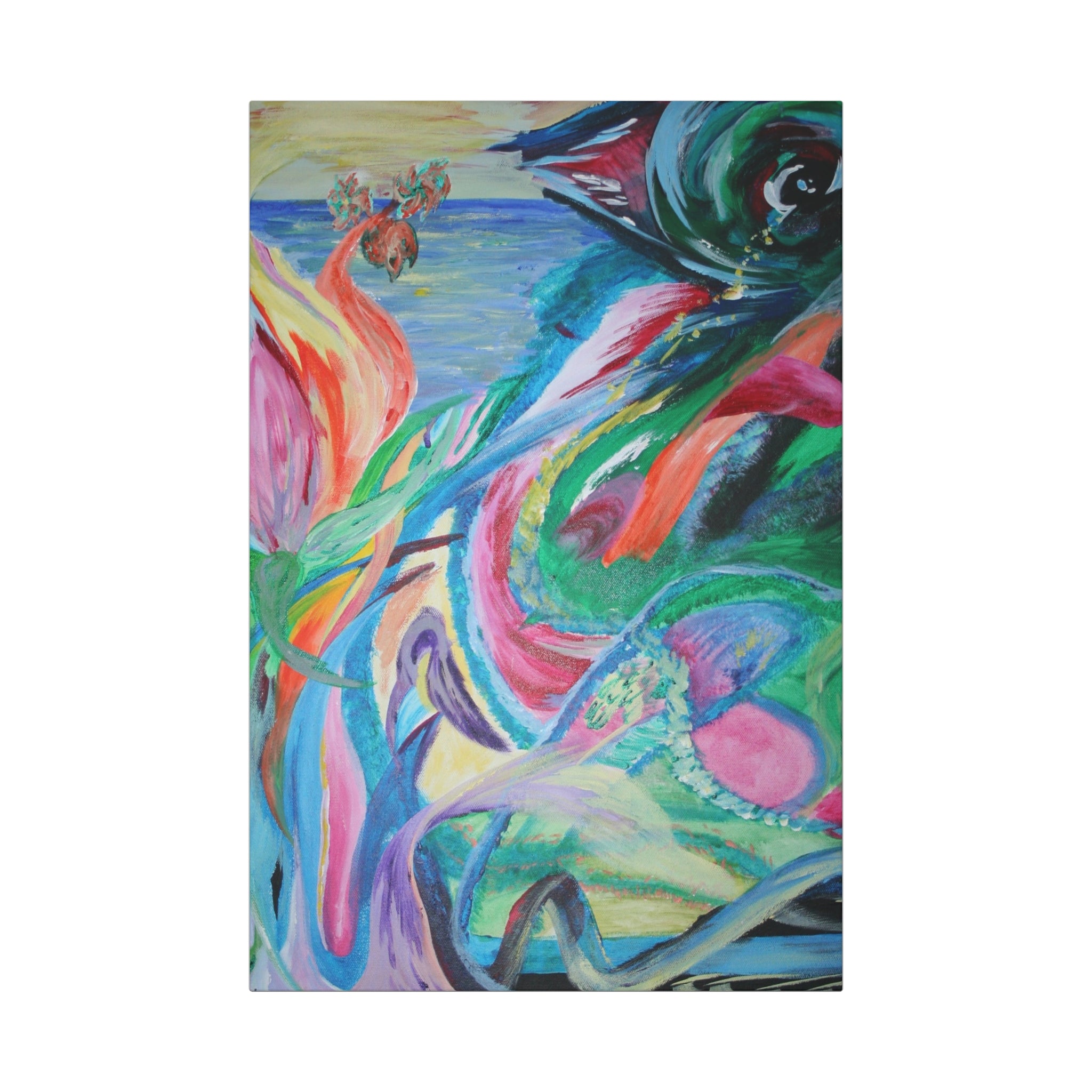 Vibrant Canvas Art Wraps, Abstract Wall Decor, Colorful Home Artwork, Modern Art Prints, Gift for Art Lovers, Unique Living Room Decor