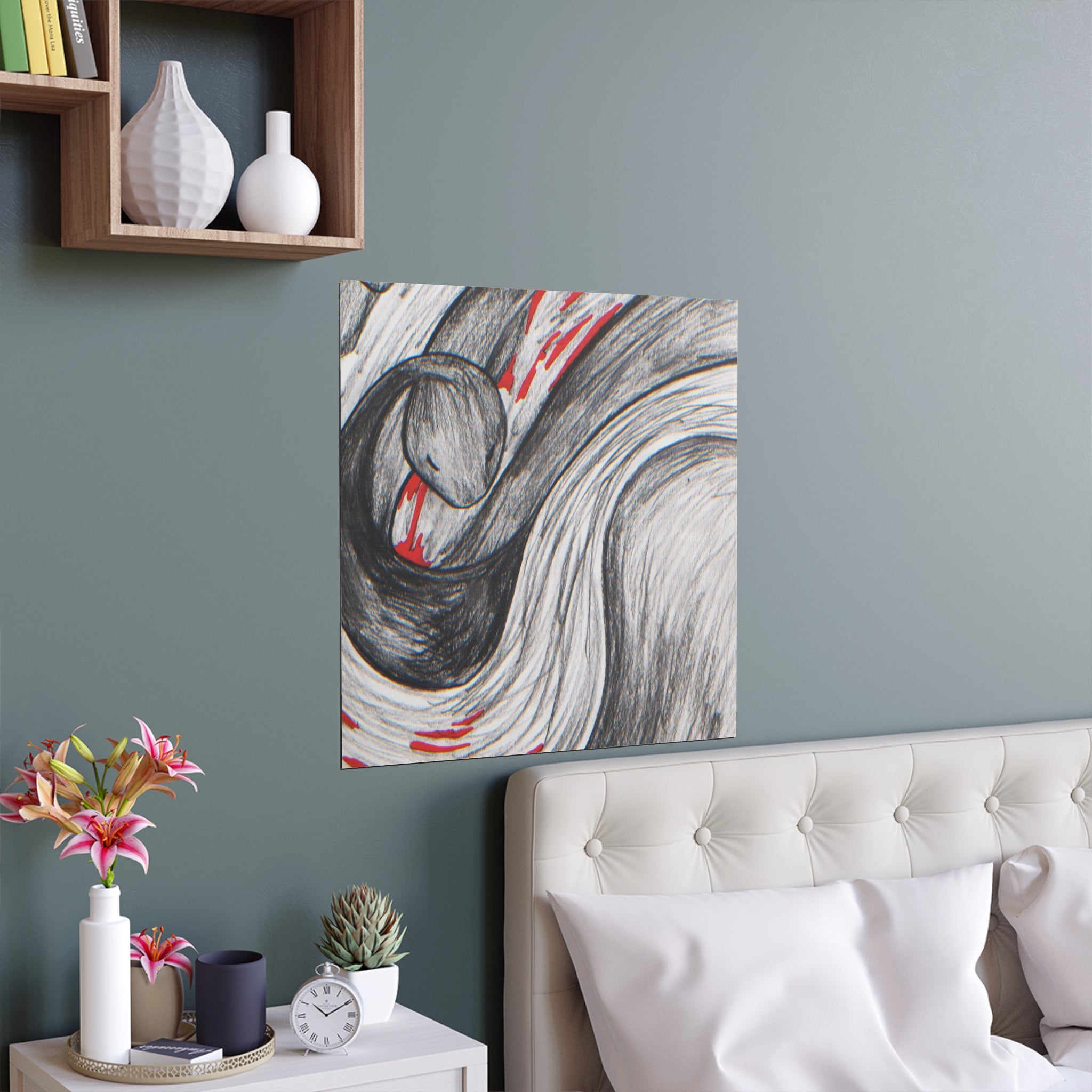Stylish Silk Wall Poster, Elegant Art Decor, Indoor and Outdoor Wall Art, Unique Gift for Home, Modern Aesthetic Print