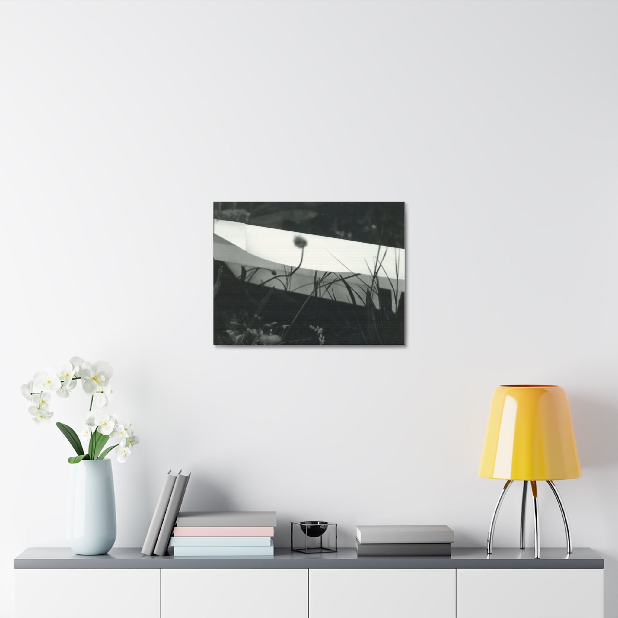 Black and White Abstract Canvas Art, Minimalist Wall Decor, Modern Home Art, Gift for Art Lovers, Stylish Office Decoration