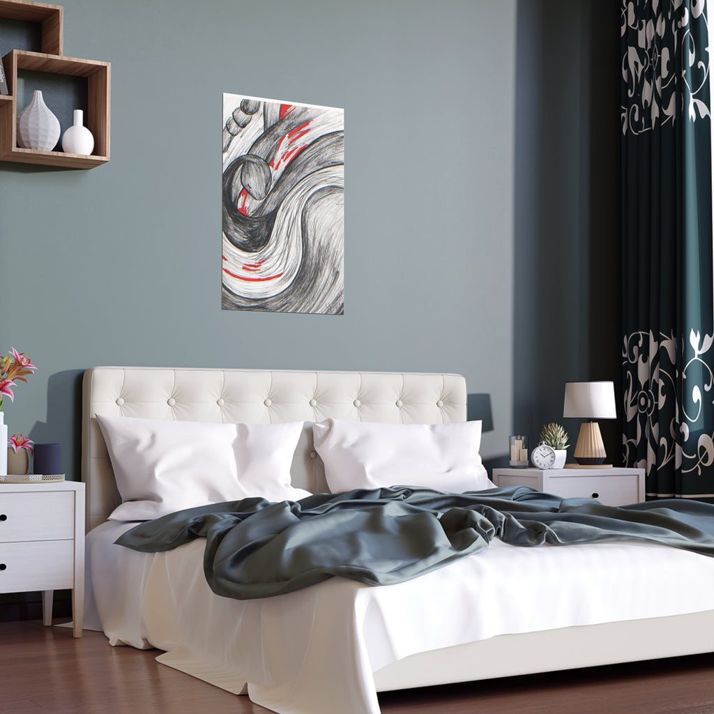 Stylish Silk Wall Poster, Elegant Art Decor, Indoor and Outdoor Wall Art, Unique Gift for Home, Modern Aesthetic Print