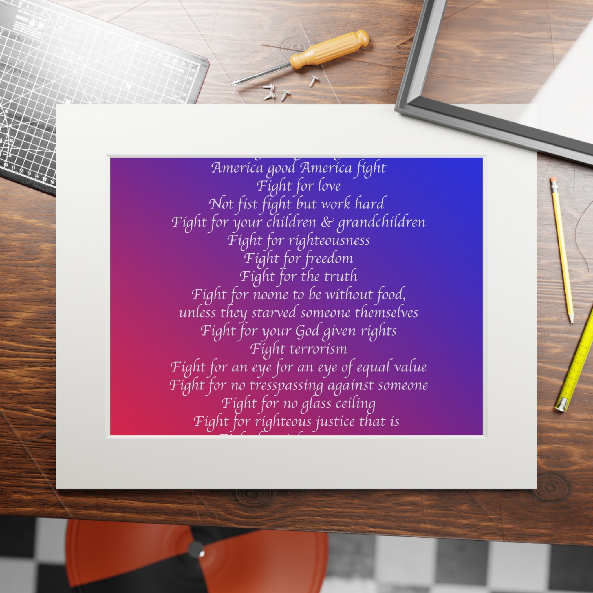 Empowering Fine Art Print, Paper Frame, Inspirational Home Decor, Motivational Wall Art, Quotes for Hope, Perfect Gift