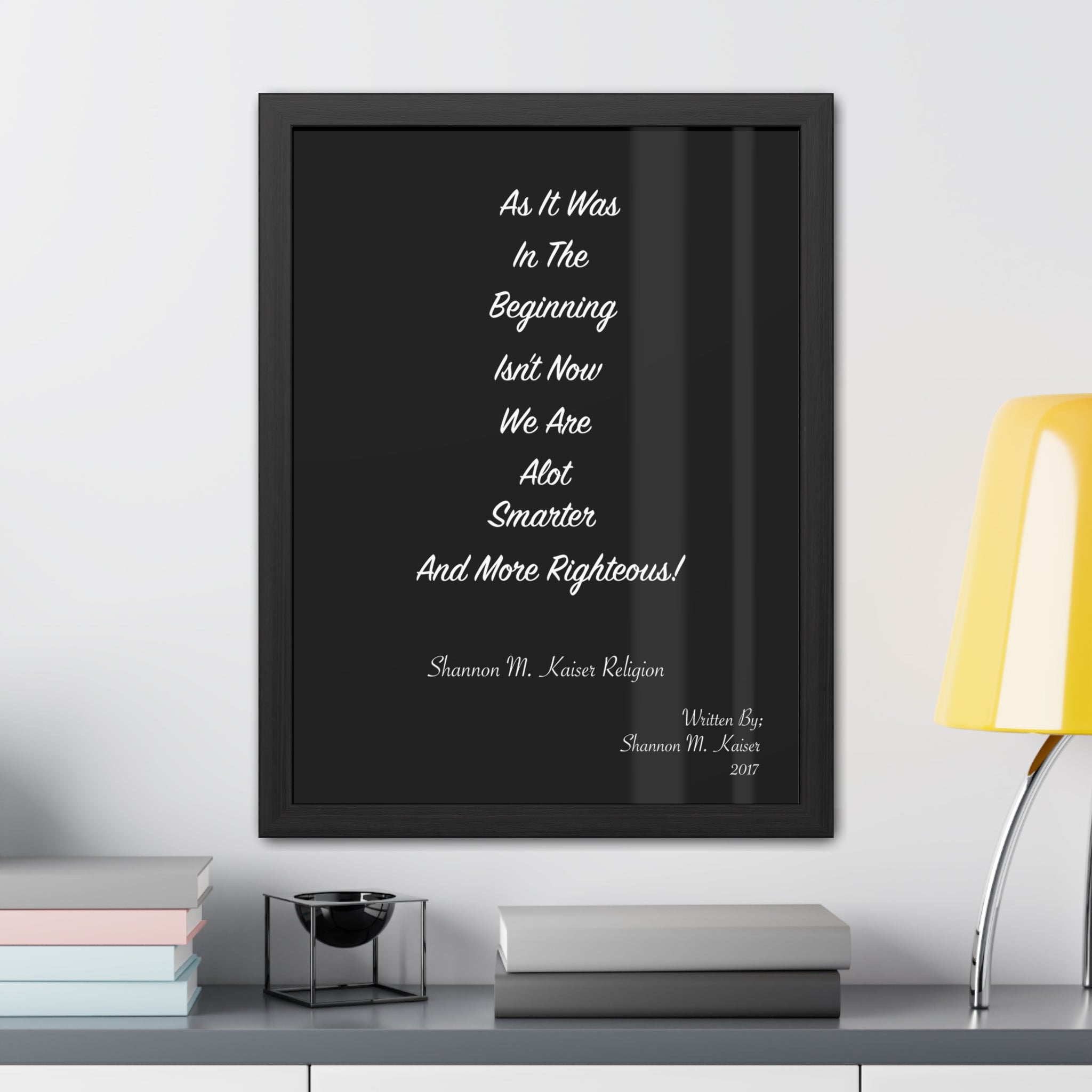 Inspirational Framed Poster - Motivational Wall Art, Black and White Home Decor, Gift for Teacher, Office Inspiration, [...]