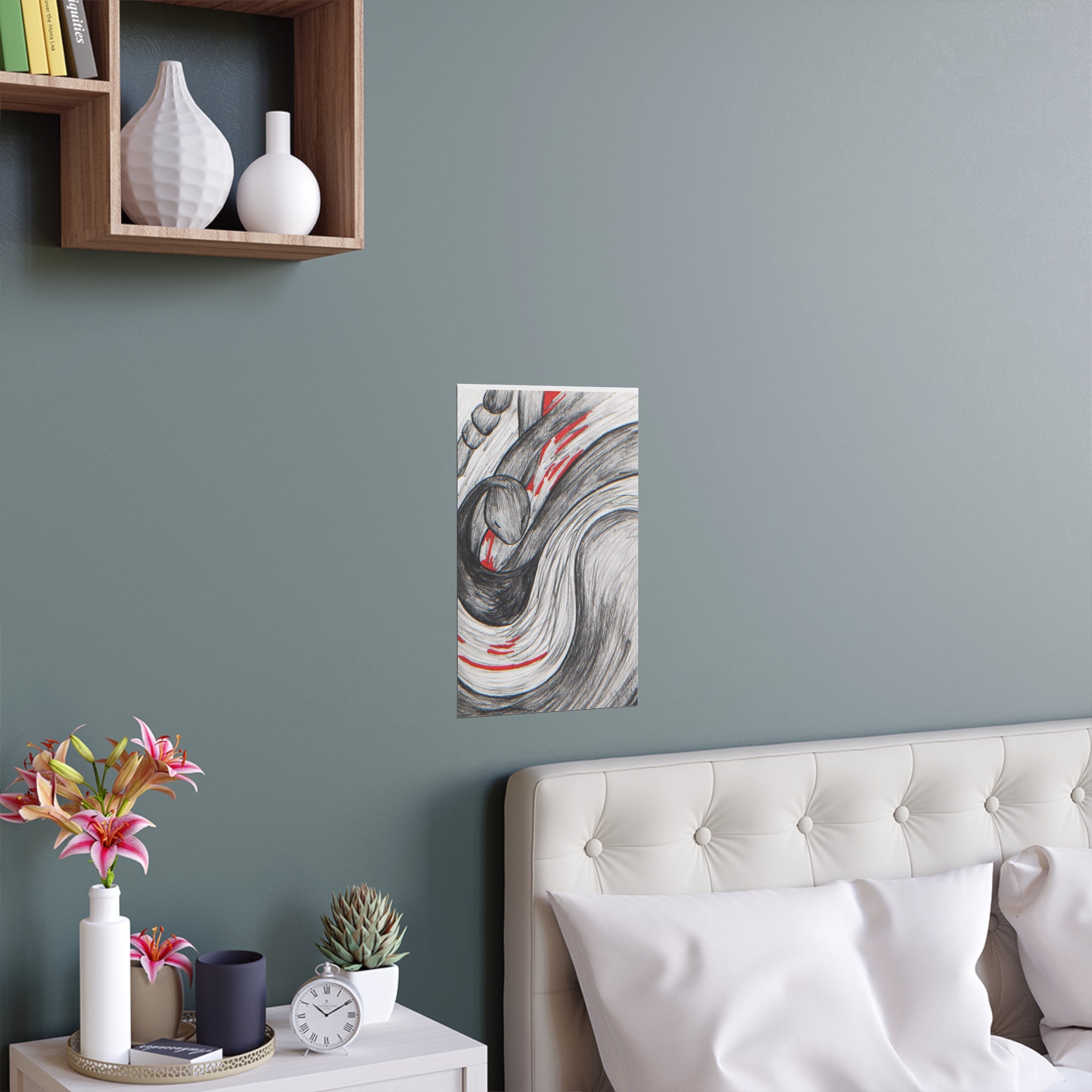 Stylish Silk Wall Poster, Elegant Art Decor, Indoor and Outdoor Wall Art, Unique Gift for Home, Modern Aesthetic Print