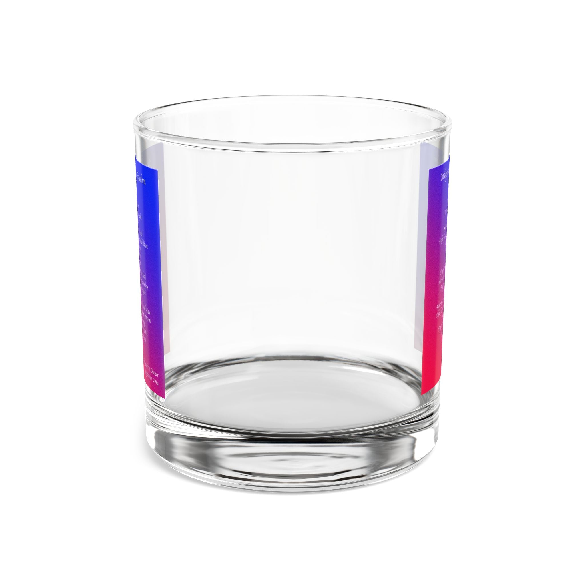 Independence Day Rocks Glass, 10oz - Patriotic Drinkware for Celebrations, Gifts, Barware, Home Decor, Red White Blue Accessories