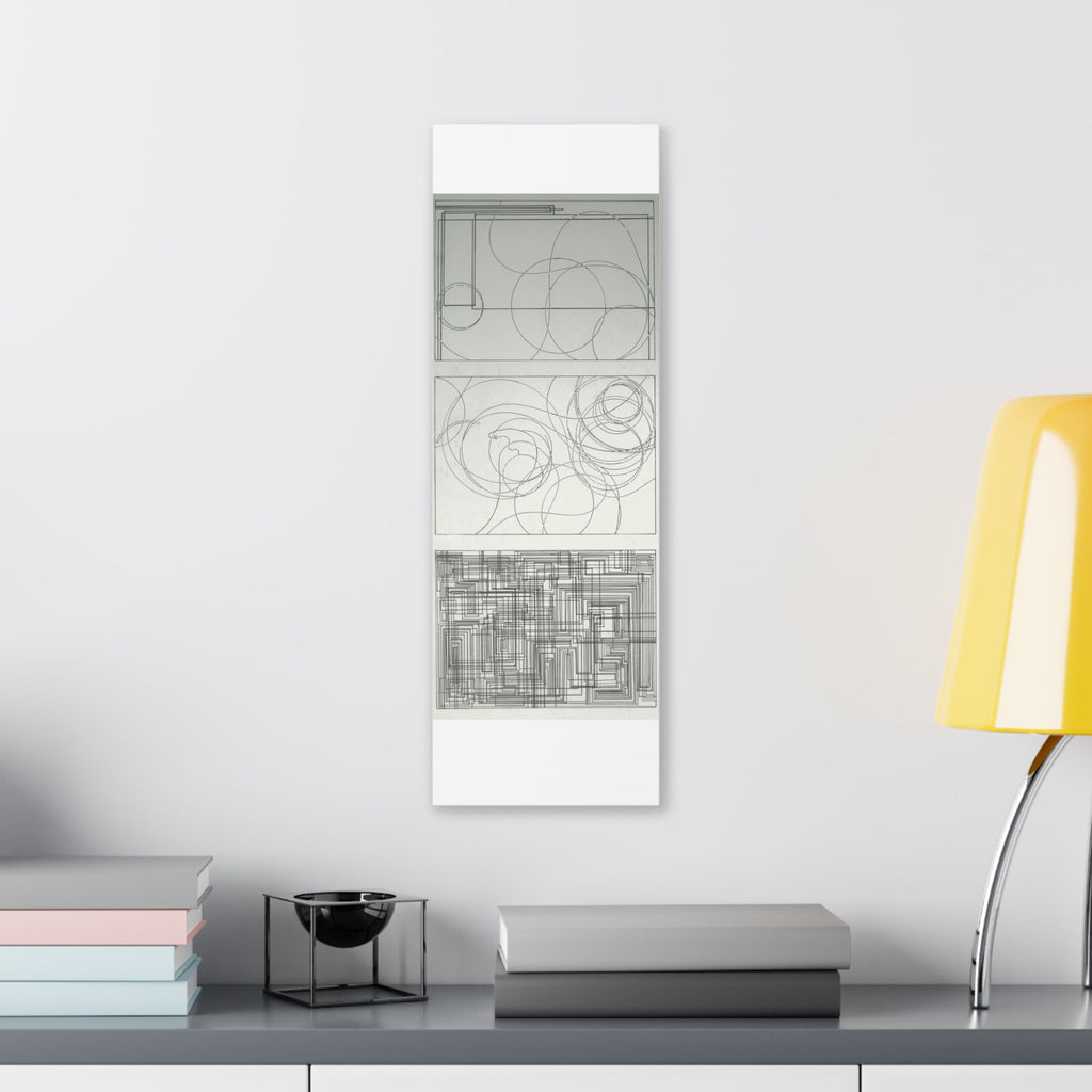 Abstract Line Art Stretched Canvas Wall Decor, Modern Home Art, Minimalist Canvas Print, Geometric Wall Art, Gift for Art Lovers