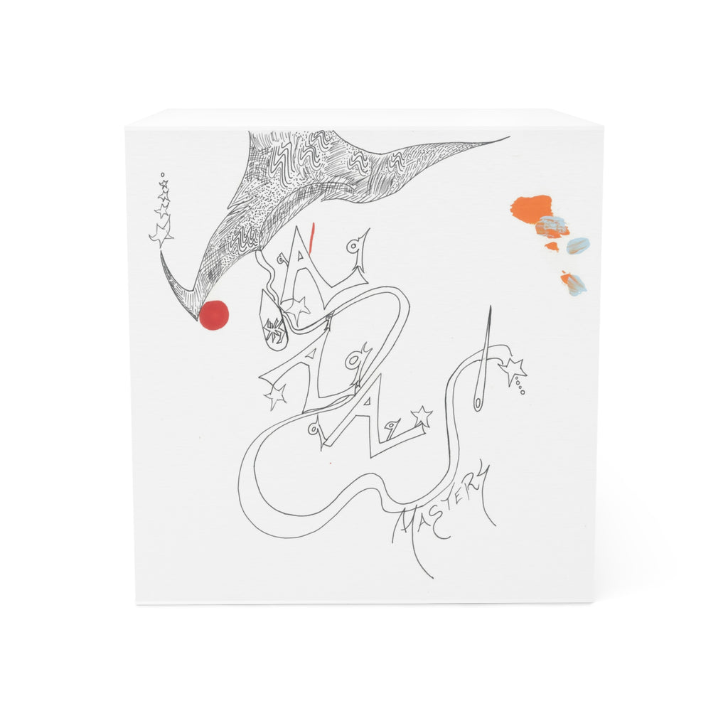 Whimsical Note Cube with Artistic Design, Unique Desk Accessory, Office Supplies, Gift for Artists, Creative Workspace Decor