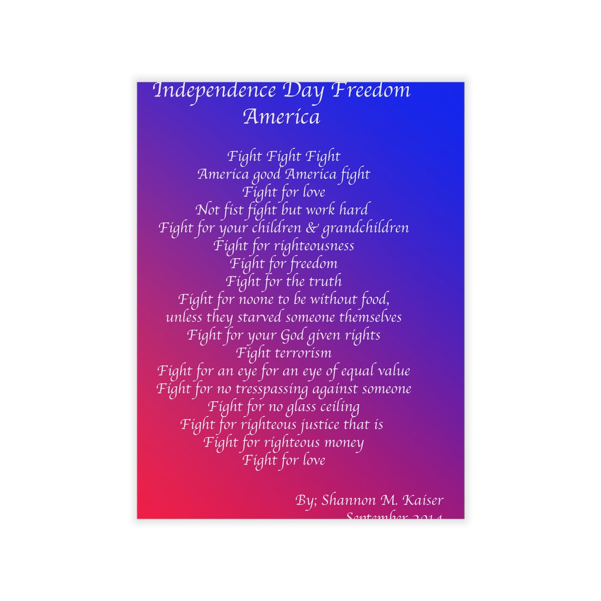 Patriotic Wall Decals for Independence Day, Inspirational Home Decor, Freedom Quotes, Red White Blue Art, USA Wall Art