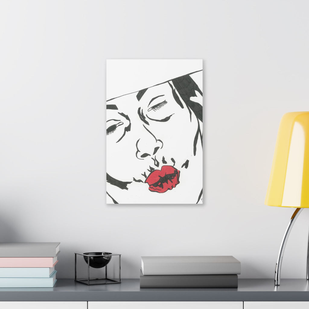 Artistic Lips Canvas Wall Art, Modern Decor, Unique Gift, Home Gallery, Boho Interior, Statement Piece