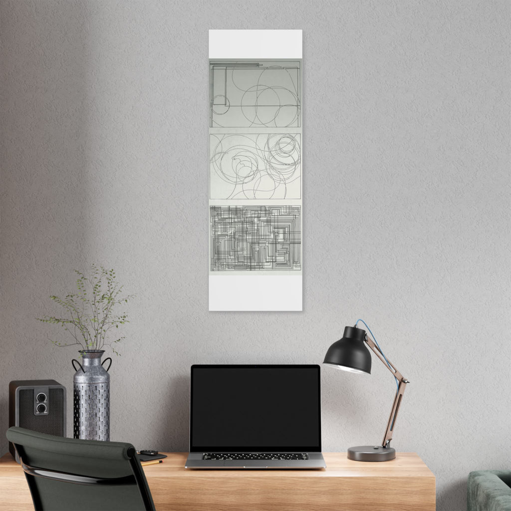 Abstract Line Art Stretched Canvas Wall Decor, Modern Home Art, Minimalist Canvas Print, Geometric Wall Art, Gift for Art Lovers