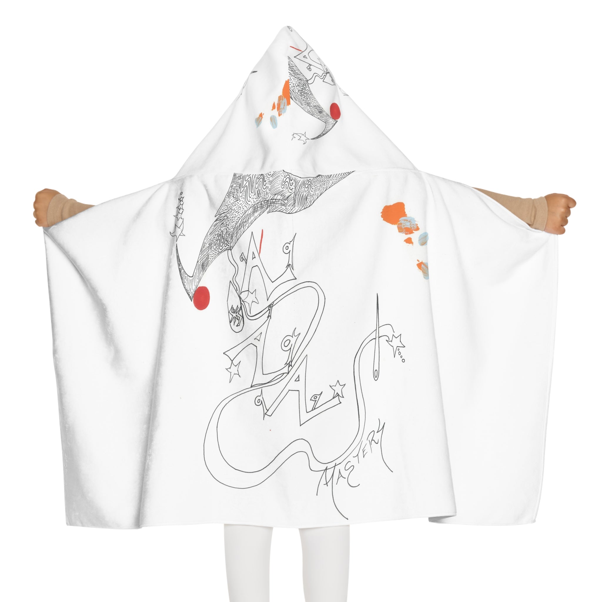 Cozy Youth Hooded Towel for Fun Adventures, Bath Time Essential, Gift for Kids, Cute Pool Cover-Up, Lightweight Beach Accessory