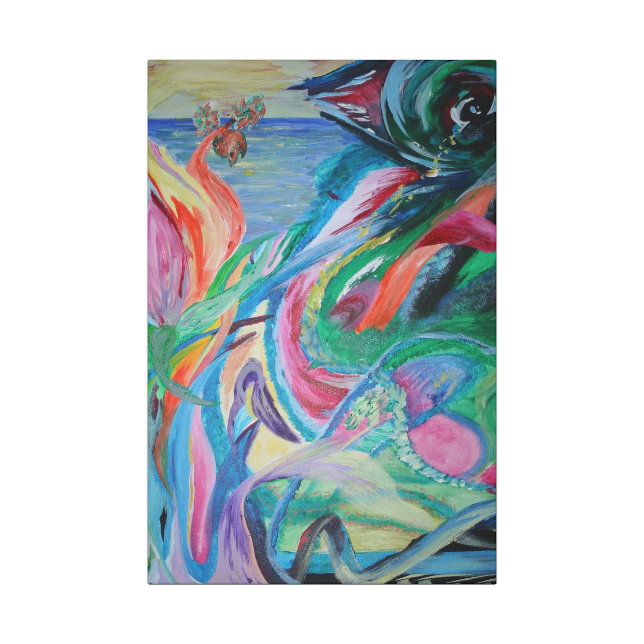 Vibrant Canvas Art Wraps, Abstract Wall Decor, Colorful Home Artwork, Modern Art Prints, Gift for Art Lovers, Unique Living Room Decor