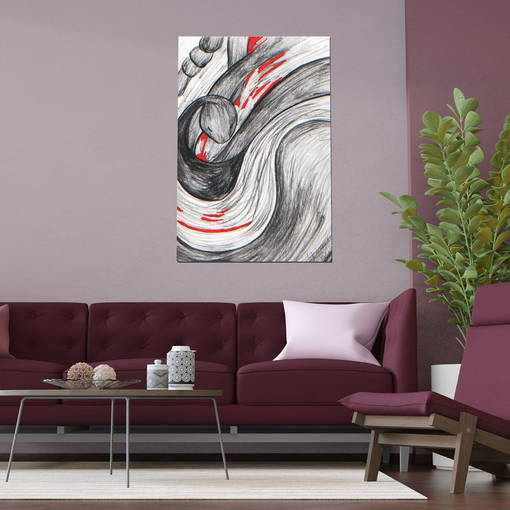 Stylish Silk Wall Poster, Elegant Art Decor, Indoor and Outdoor Wall Art, Unique Gift for Home, Modern Aesthetic Print