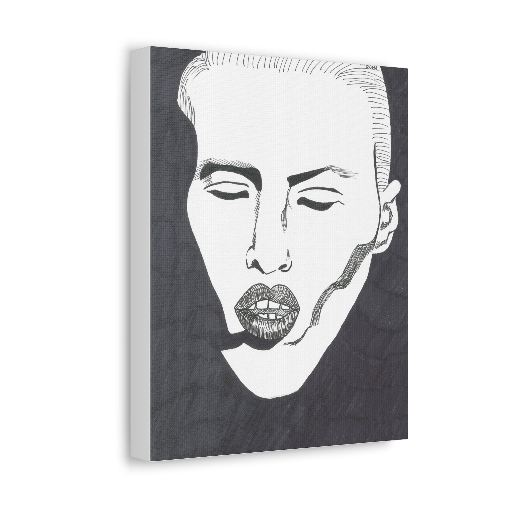 Artistic Stretched Canvas Wall Decor, Minimalist Face Art, Modern Home Decor, Unique Gift for Art Lovers, Contemporary Wall Art, [...]