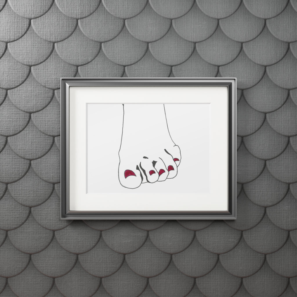 Artistic Foot Fine Art Prints, Minimalist Home Decor, Unique Gift for Art Lovers, Modern Wall Art, Stylish Framed Prints