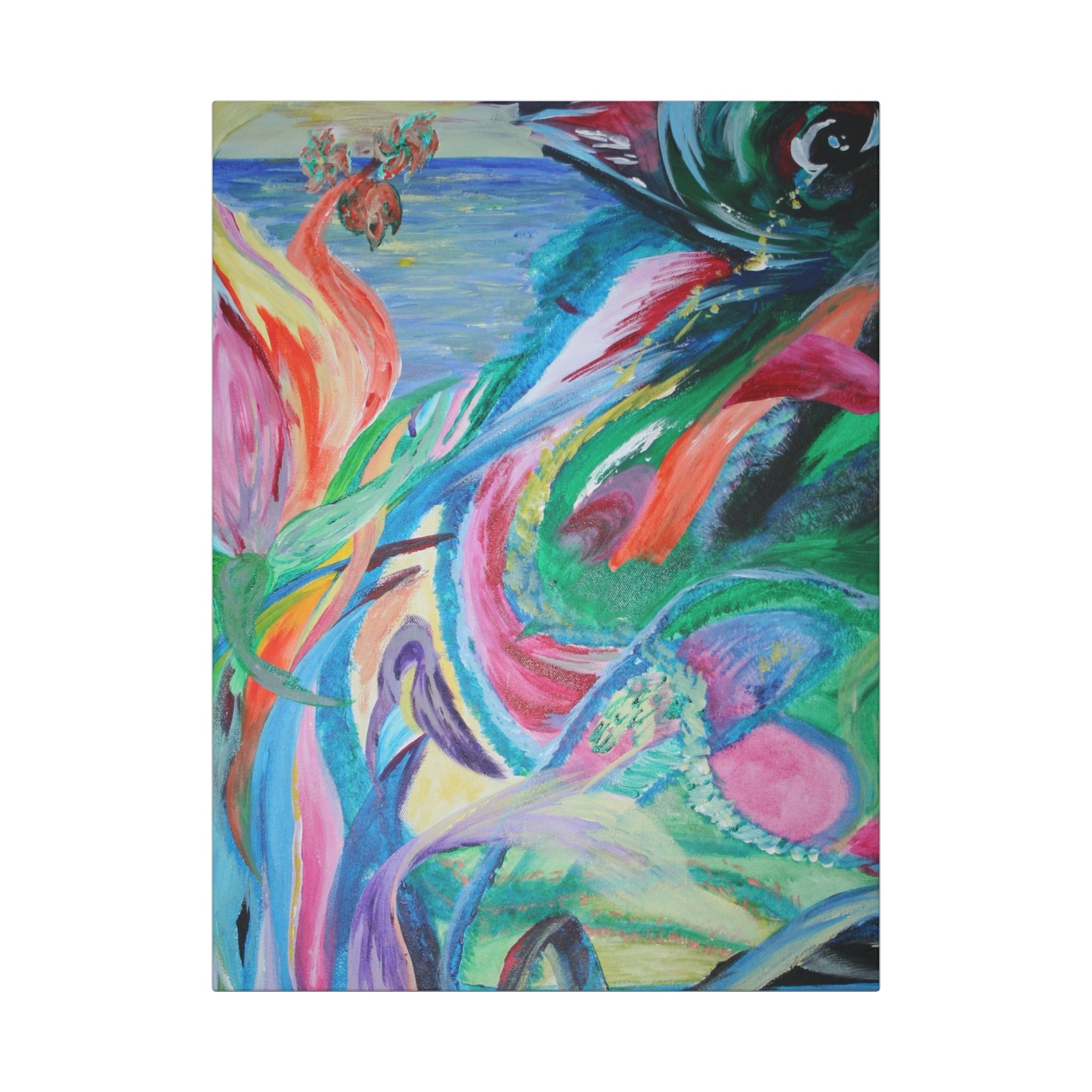 Vibrant Canvas Art Wraps, Abstract Wall Decor, Colorful Home Artwork, Modern Art Prints, Gift for Art Lovers, Unique Living Room Decor