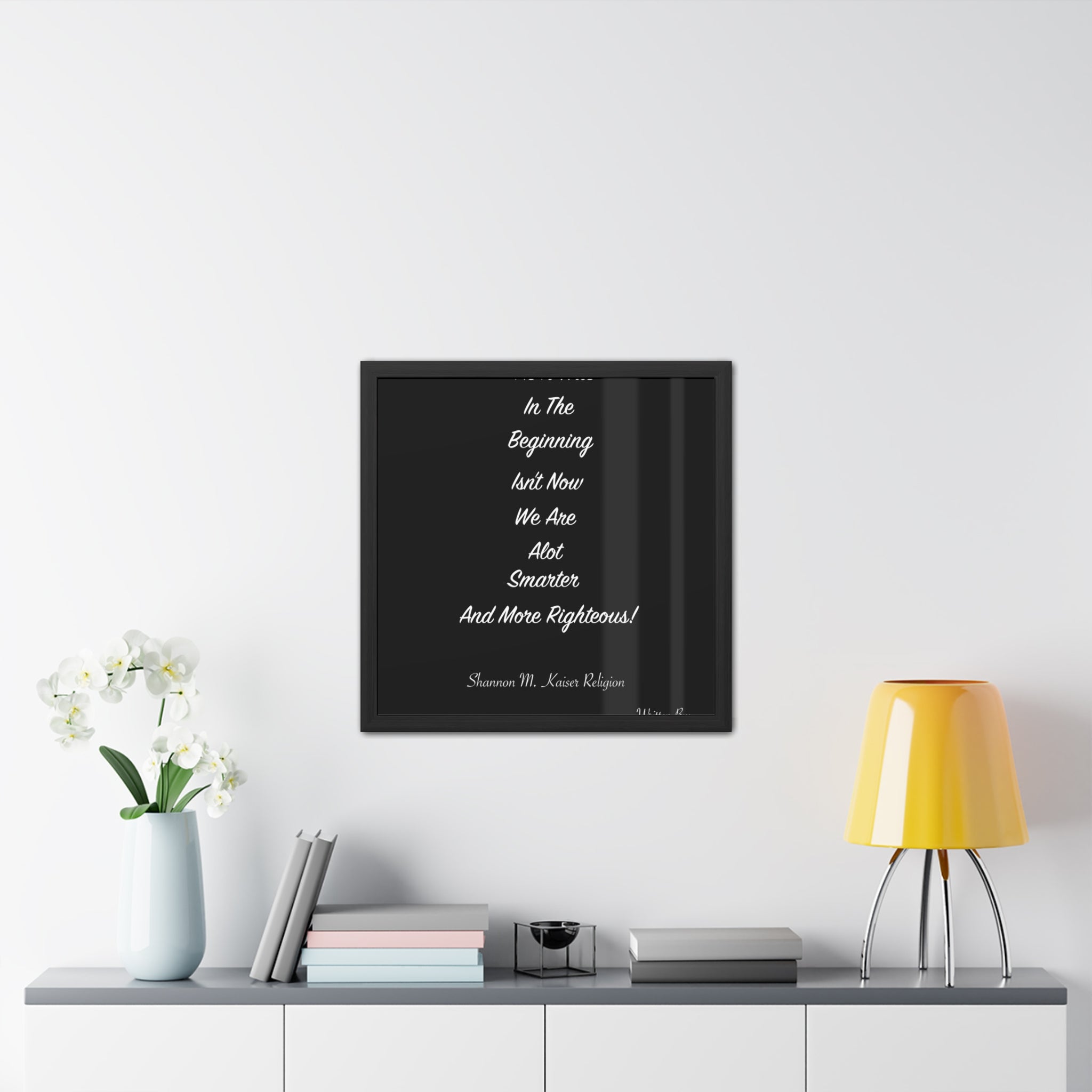 Inspirational Framed Poster - Motivational Wall Art, Black and White Home Decor, Gift for Teacher, Office Inspiration, [...]